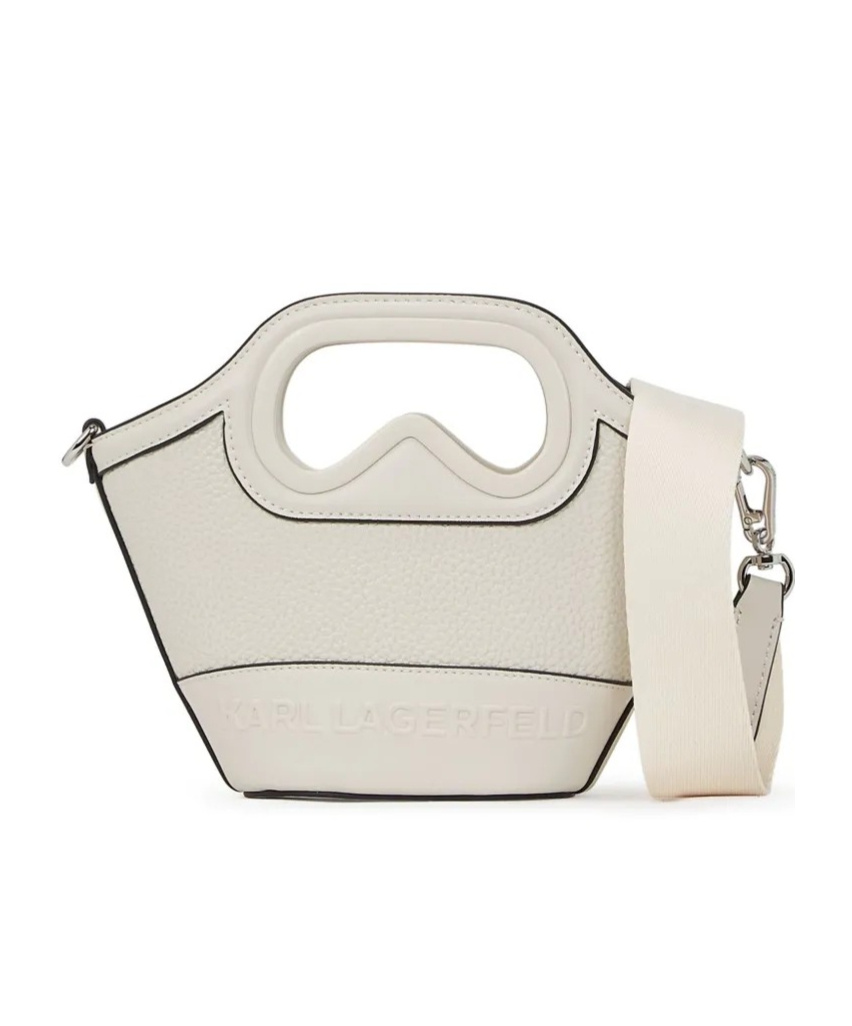 Karl Lagerfeld Mini K/aviator Bag In Nude