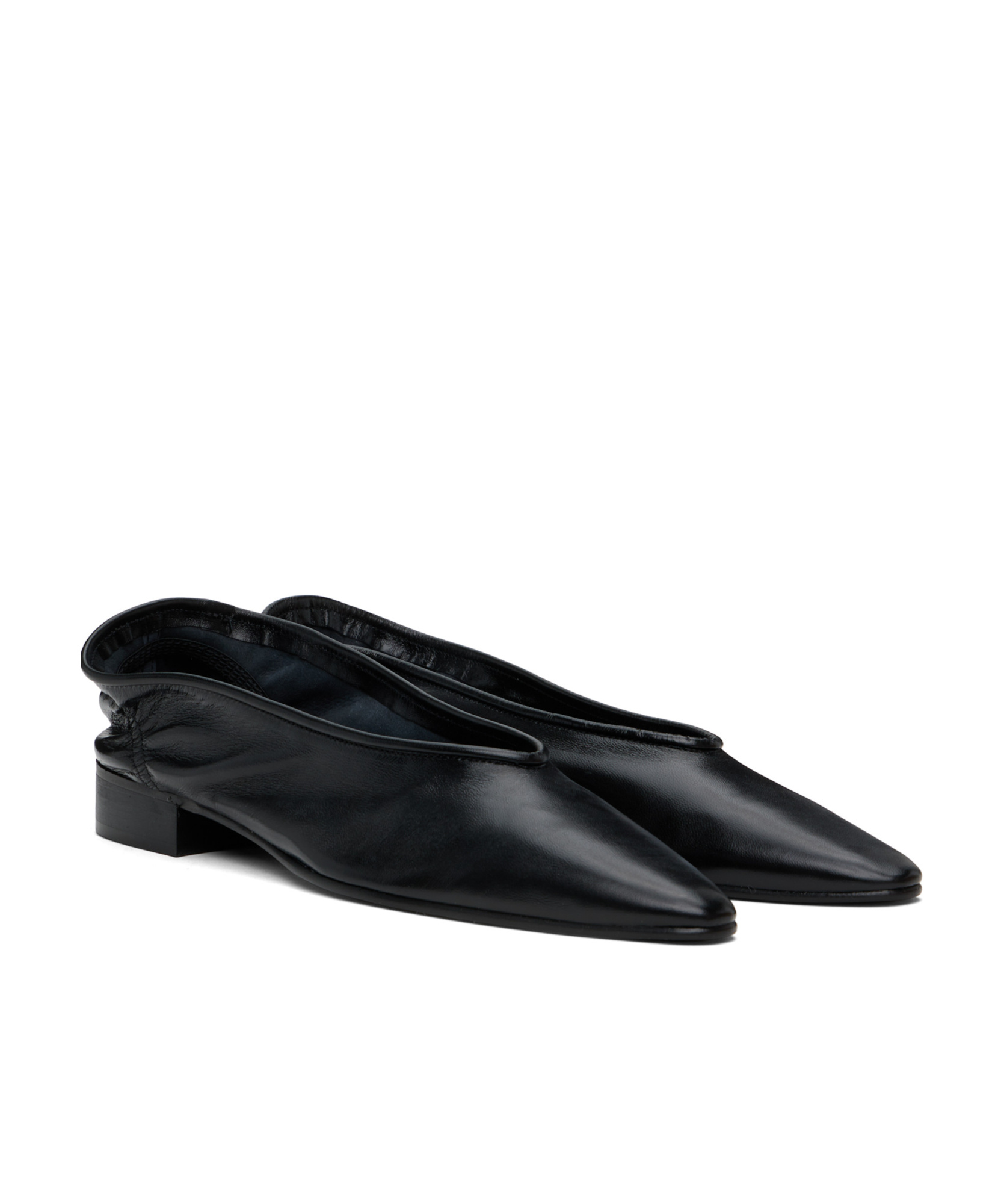 By Far Pointed Ballet Shoes In Black
