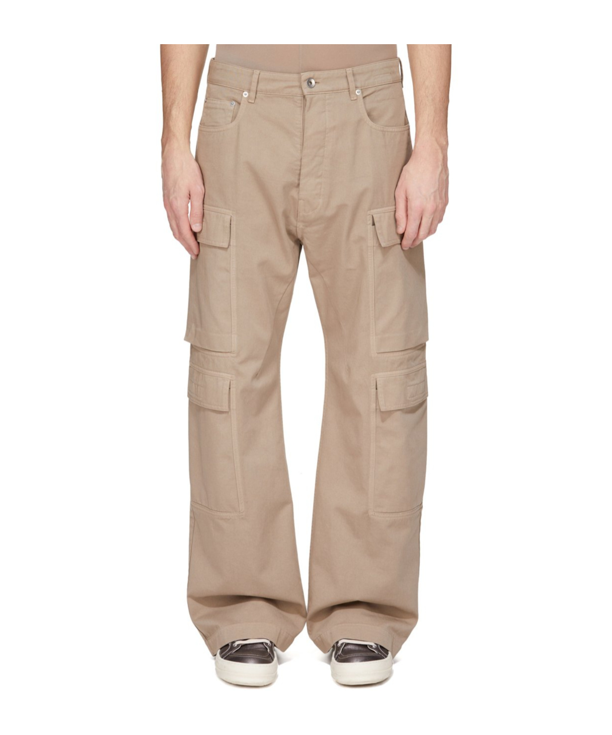 Rick Owens Drkshdw Concordians Cargo Trousers In Brown