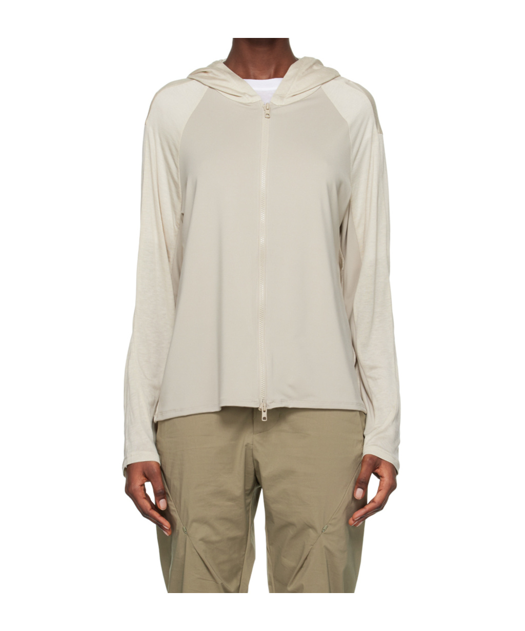 Post Archive Faction (paf) Stitchable Hooded Sweatshirt In White