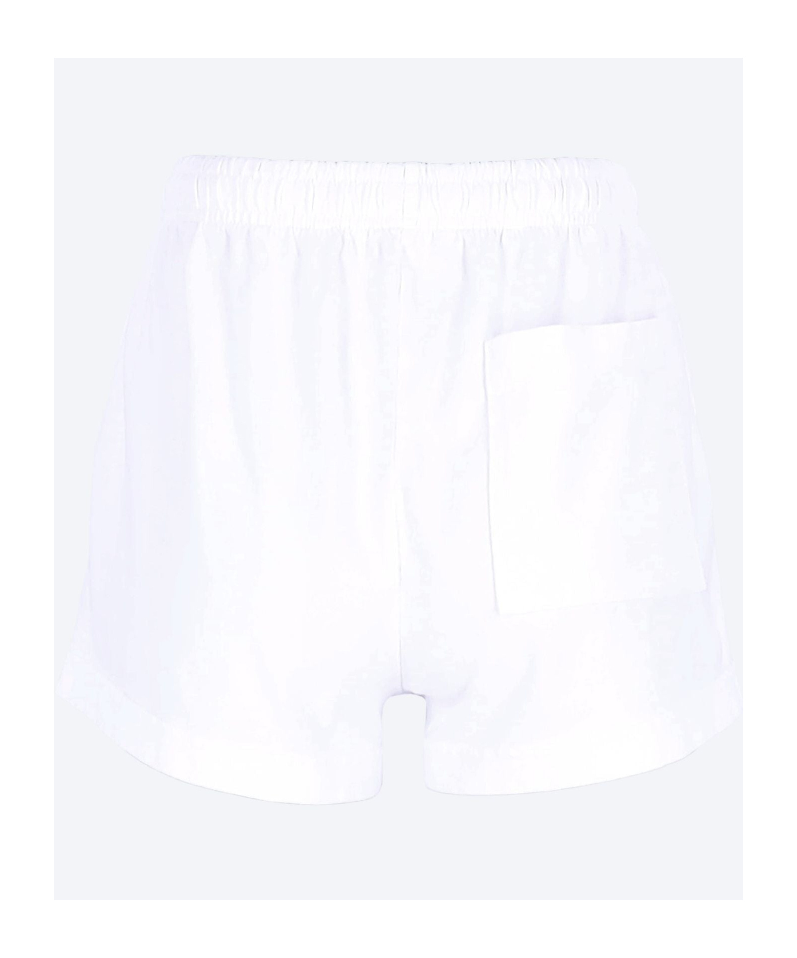 Shop Sporty And Rich Elastic Waist Shorts In White