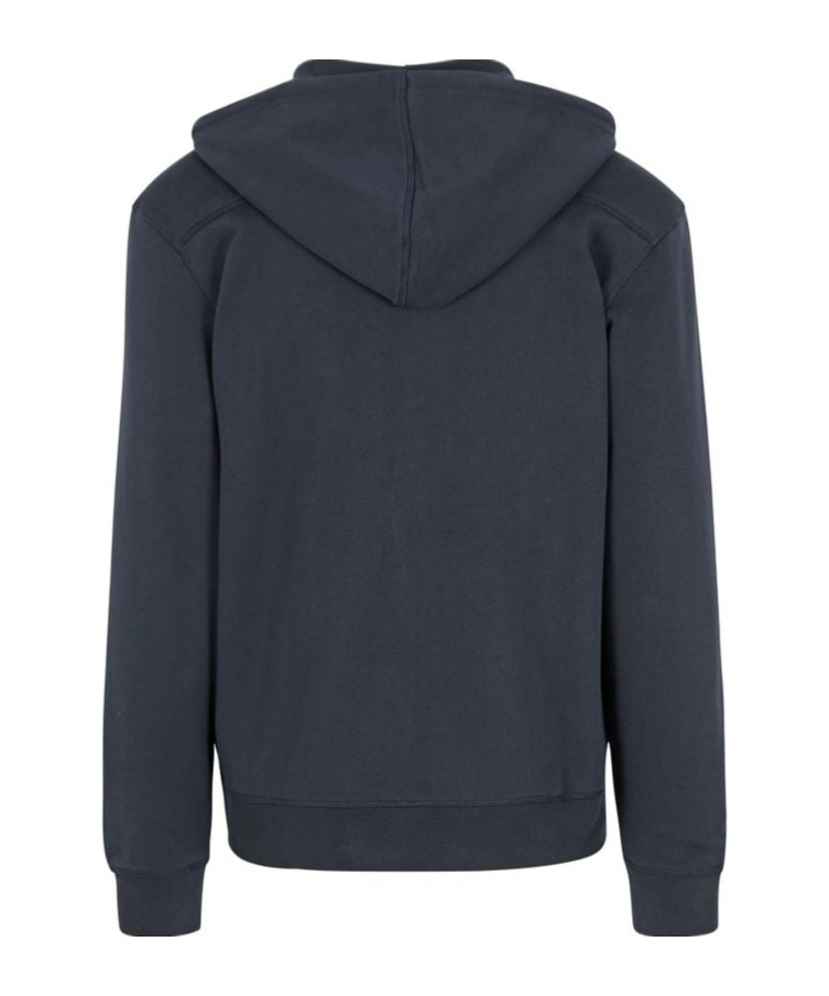 Hugo Boss Logo-patch Cotton Hoodie In Black