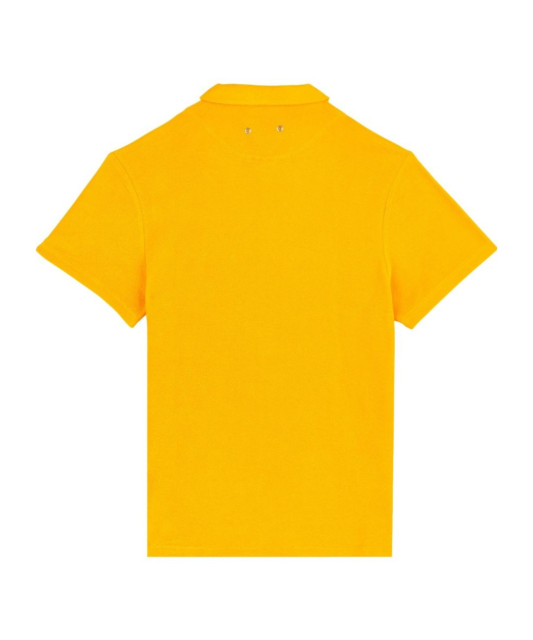 Shop Vilebrequin Terry Bowling Shirt In Orange