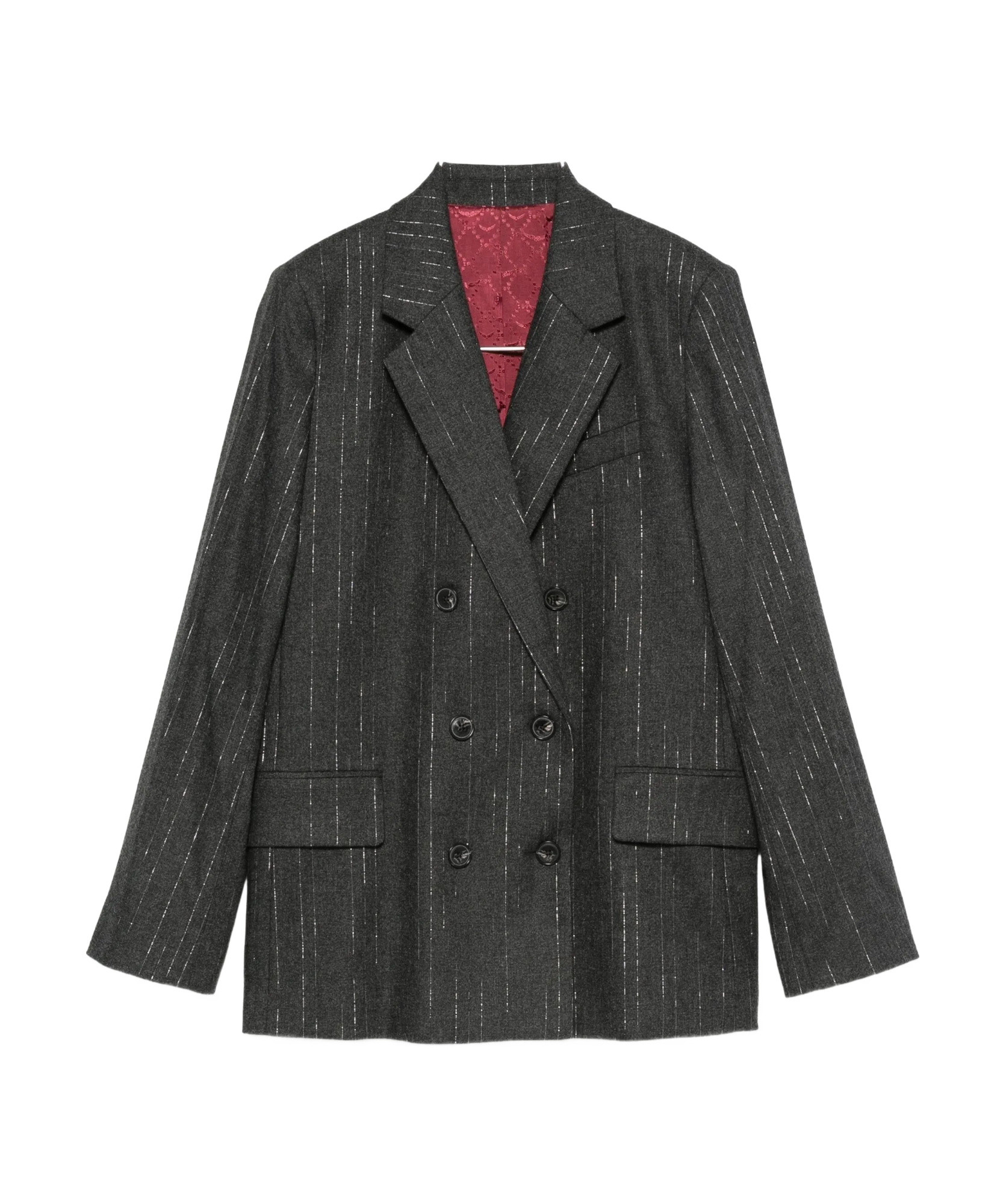 Zadig & Voltaire Long-sleeved Suit Jacket In Black
