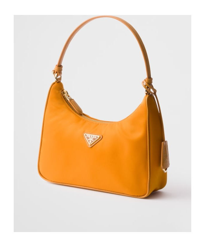 Prada Womens Orange Re-edition 2005 Mini Recycled-nylon And Leather Shoulder Bag In Orange
