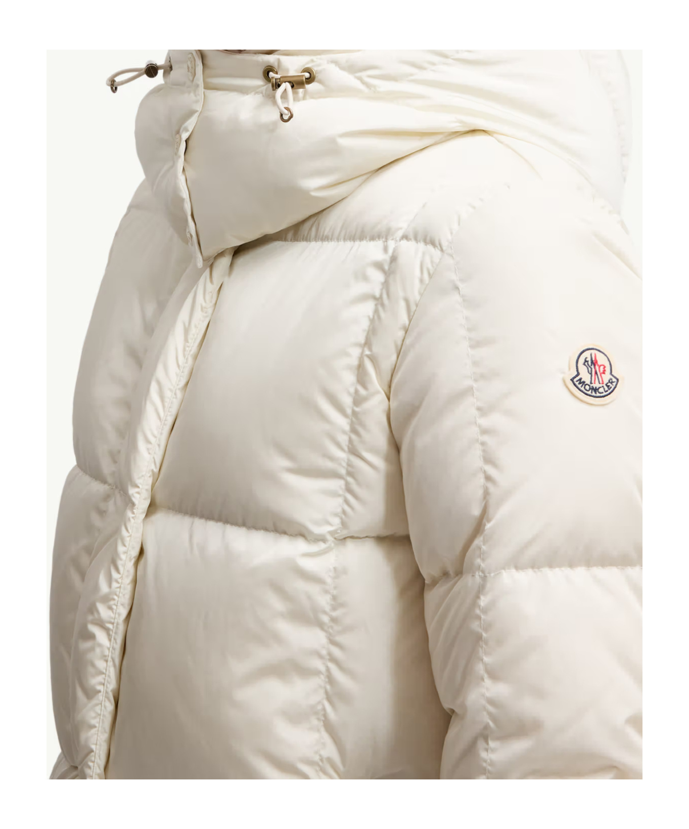 Moncler Long Sleeve Down Jacket In Neutral