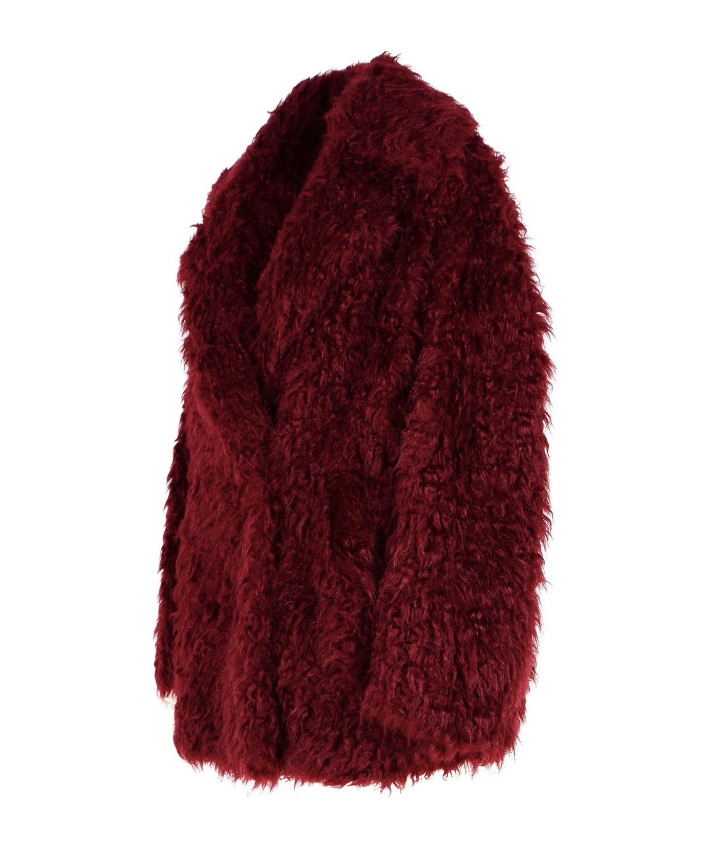Msgm Single-breasted Frayed Deailed Jacket In Brown