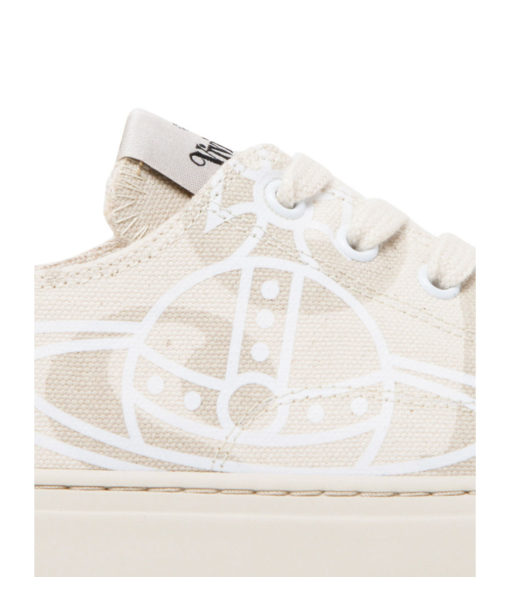 Vivienne Westwood Orb-print Canvas Sneakers In White