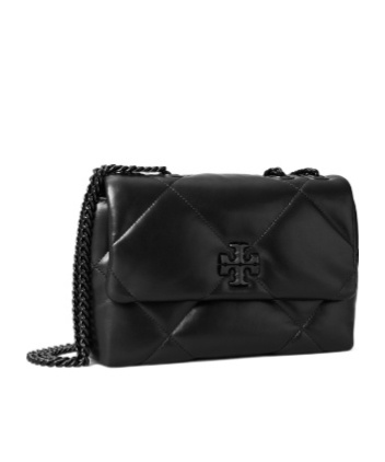Tory Burch Kira Mini Diamond Quilted Crossbody In Black