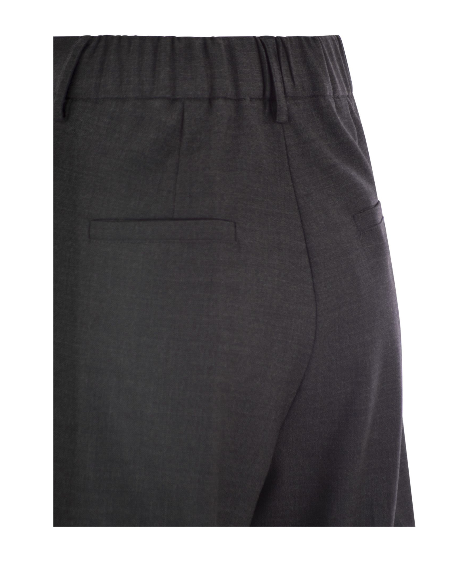 Herno Cargo Trousers In Wool And Viscose Blend In Black