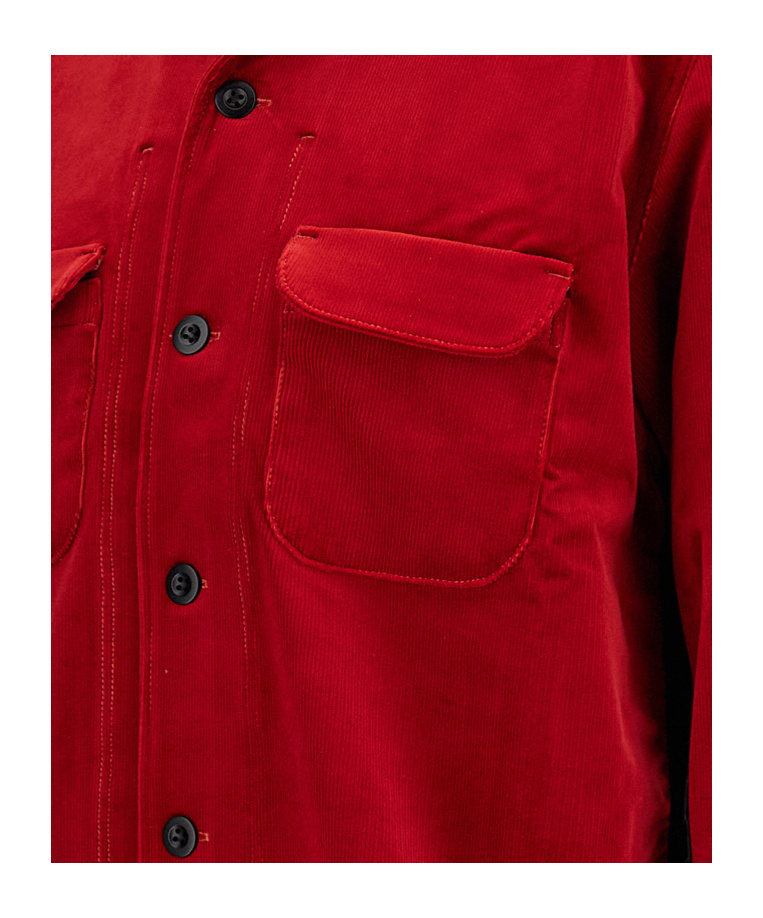 Junya Watanabe Button-down Long-sleeved Shirt In Red