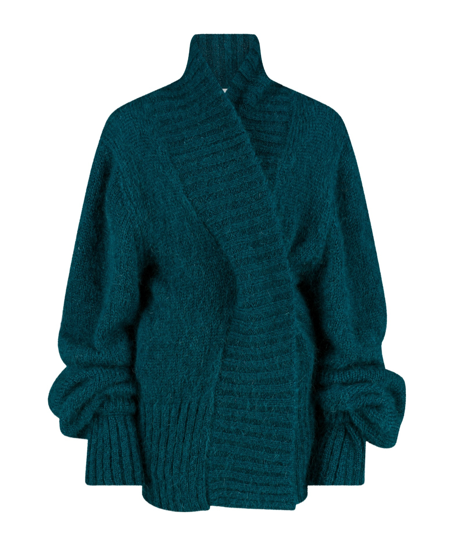 Dries Van Noten Long-sleeved Turtleneck Sweater In Blue