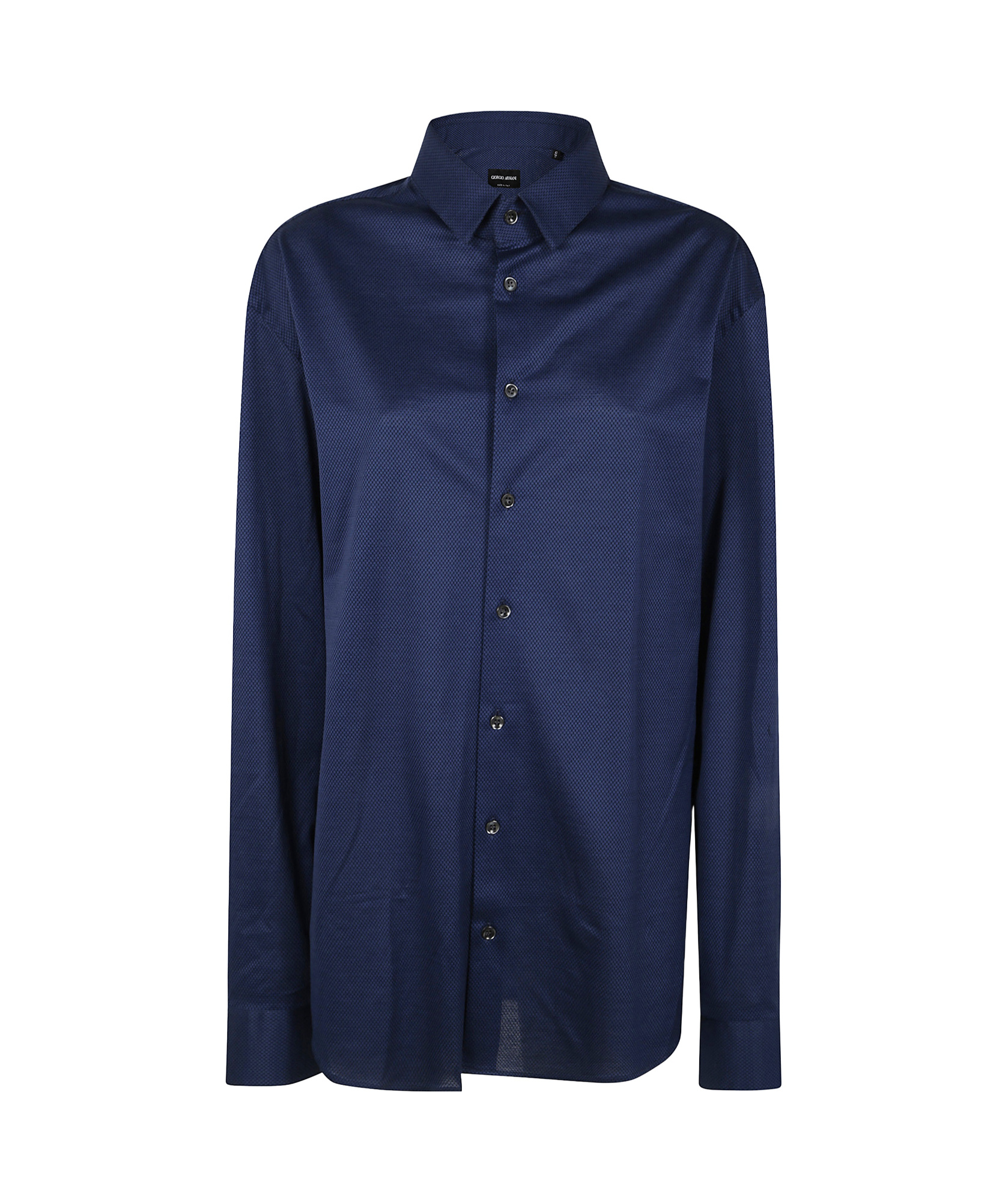 Giorgio Armani Shirt Collared Long Sleeves In Blue