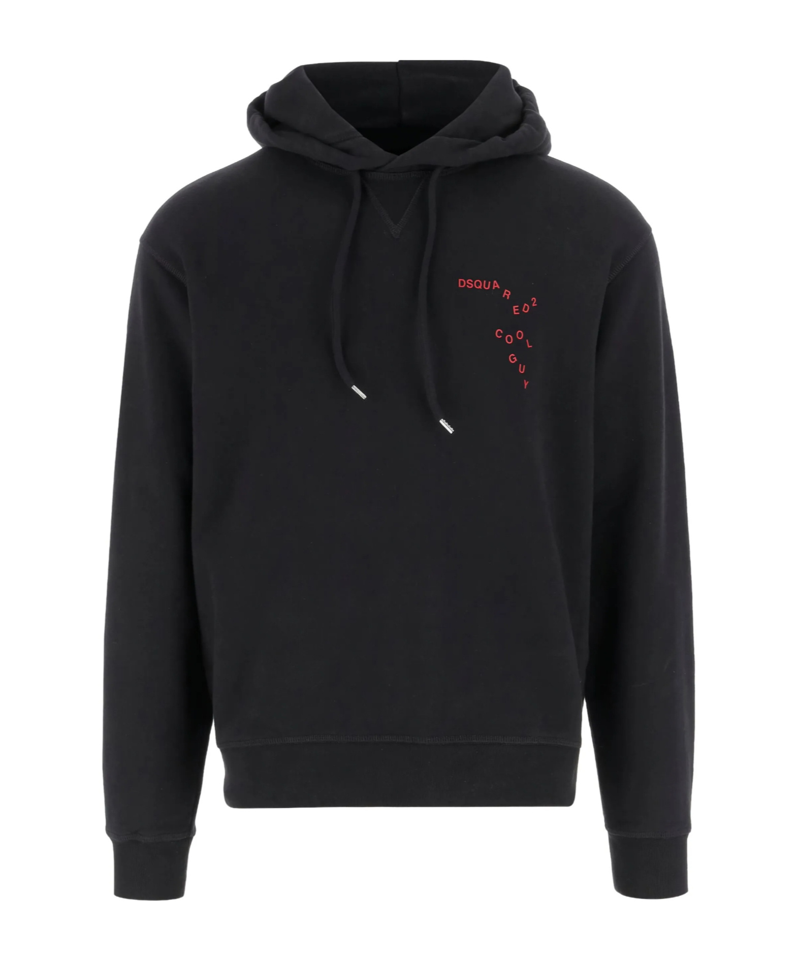 Dsquared2 Drawstring Hoodie In Black