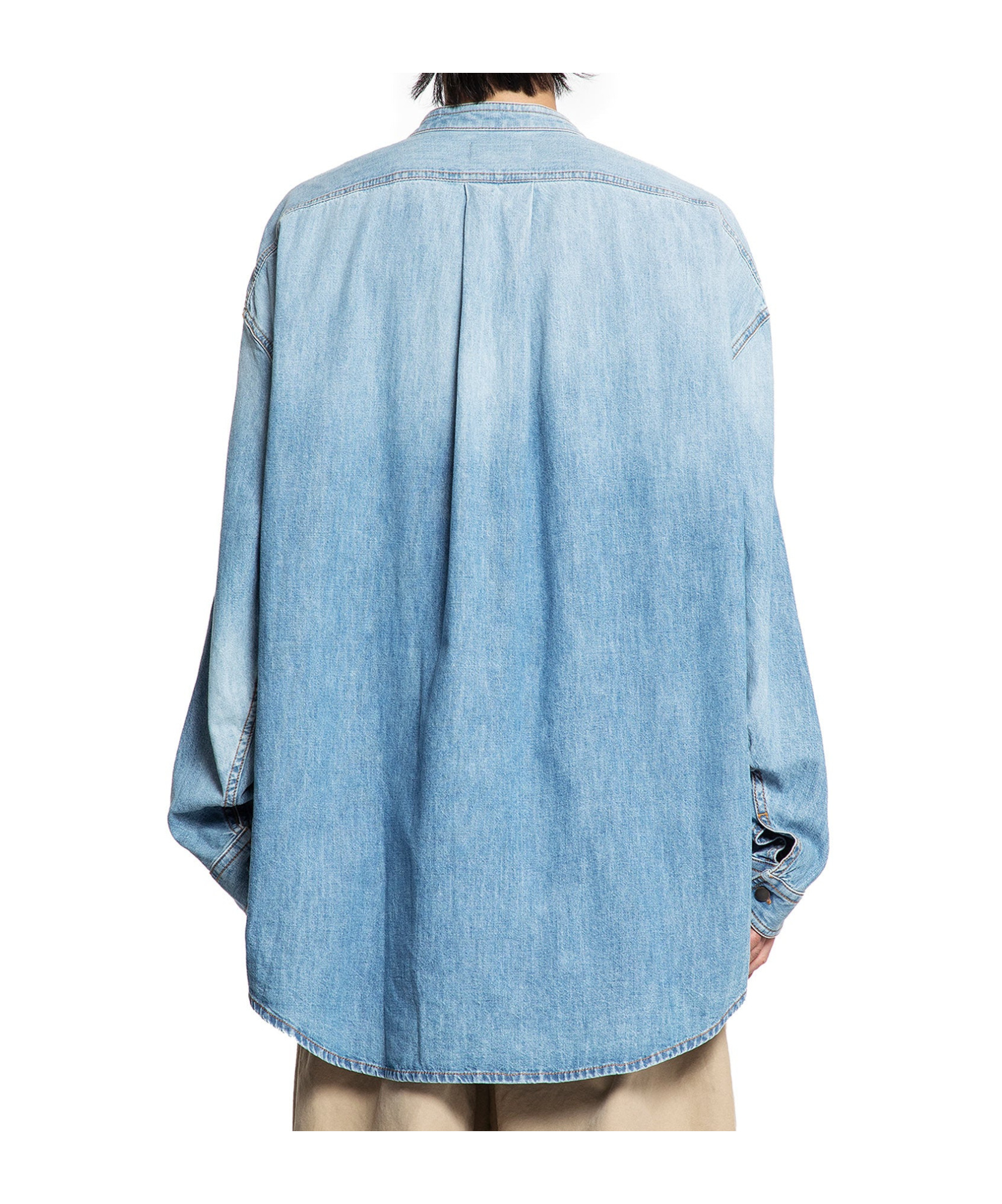 Hed Mayner Oversized Denim Shirt In Multi