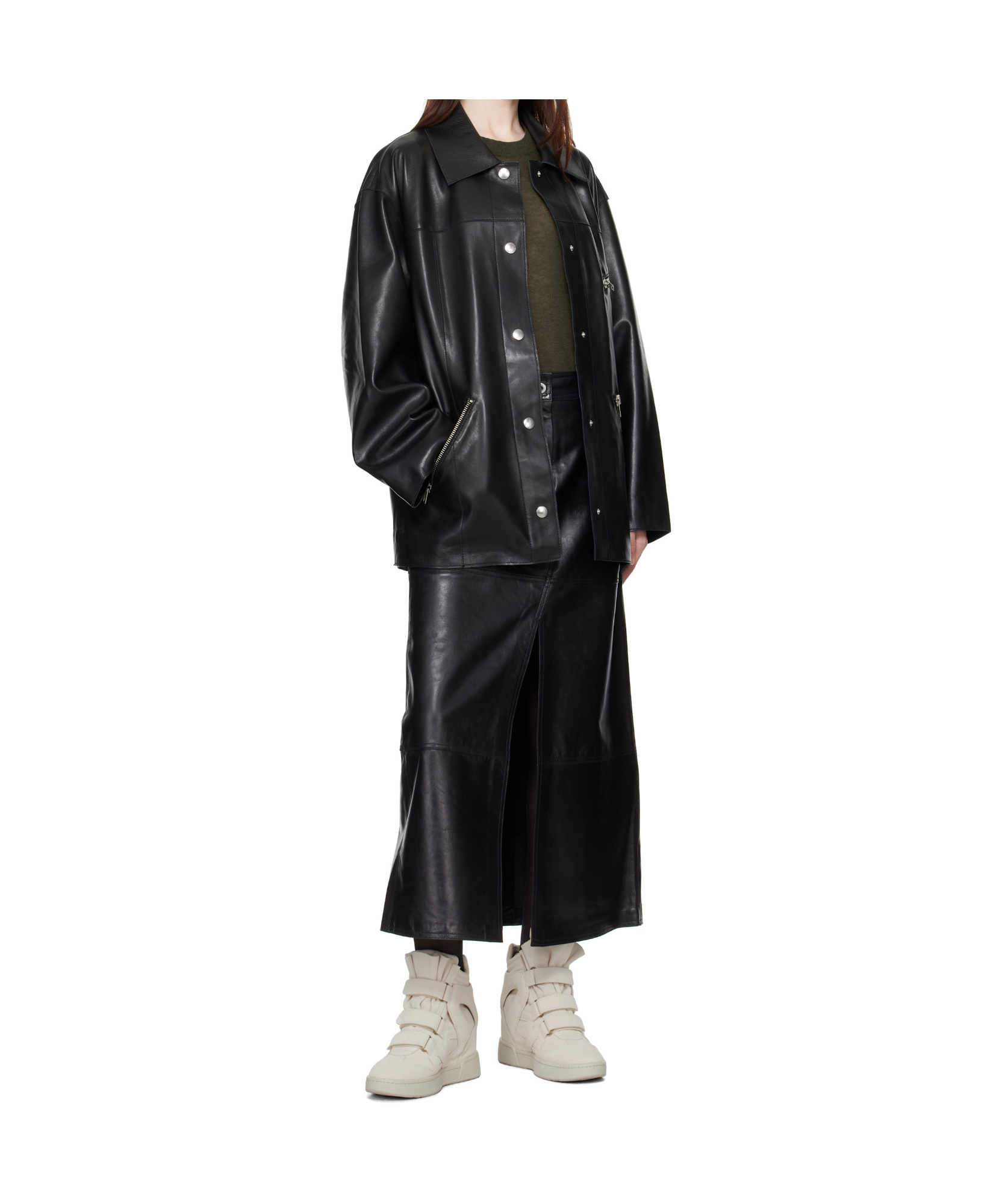 Stand Studio Stand Elisia Leather Jacket In Black