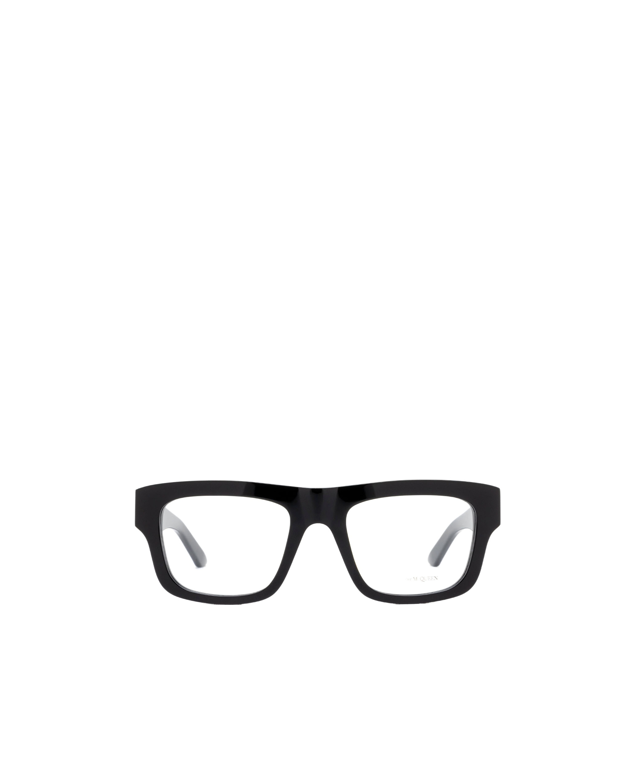 Alexander Mcqueen Am0452o Rectangle-frame Glasses In Black