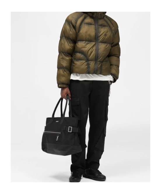 Represent Padded And Quilted Nylon Down Jacket In Green