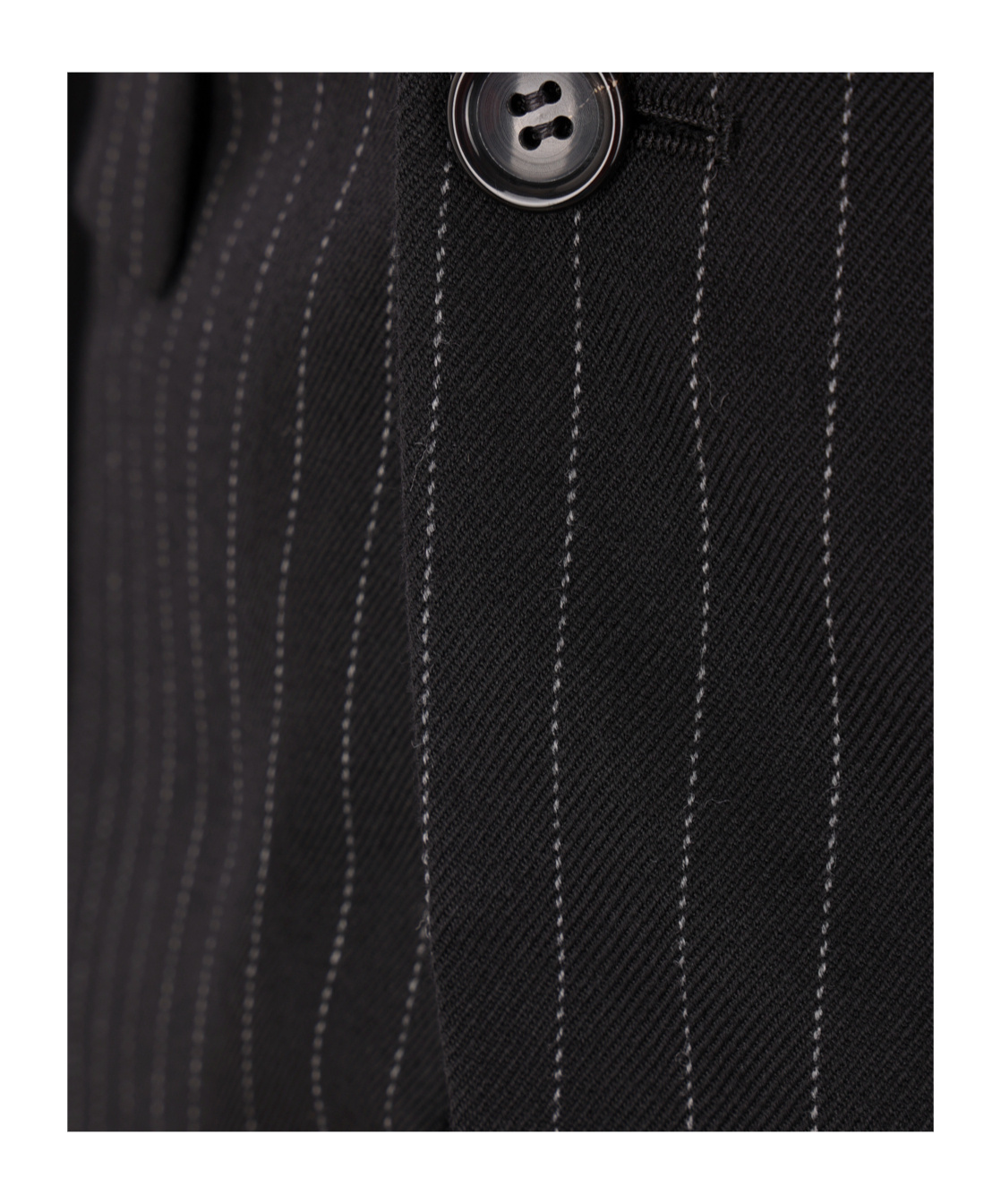 Comme Des Garçons Striped Blazer In Black