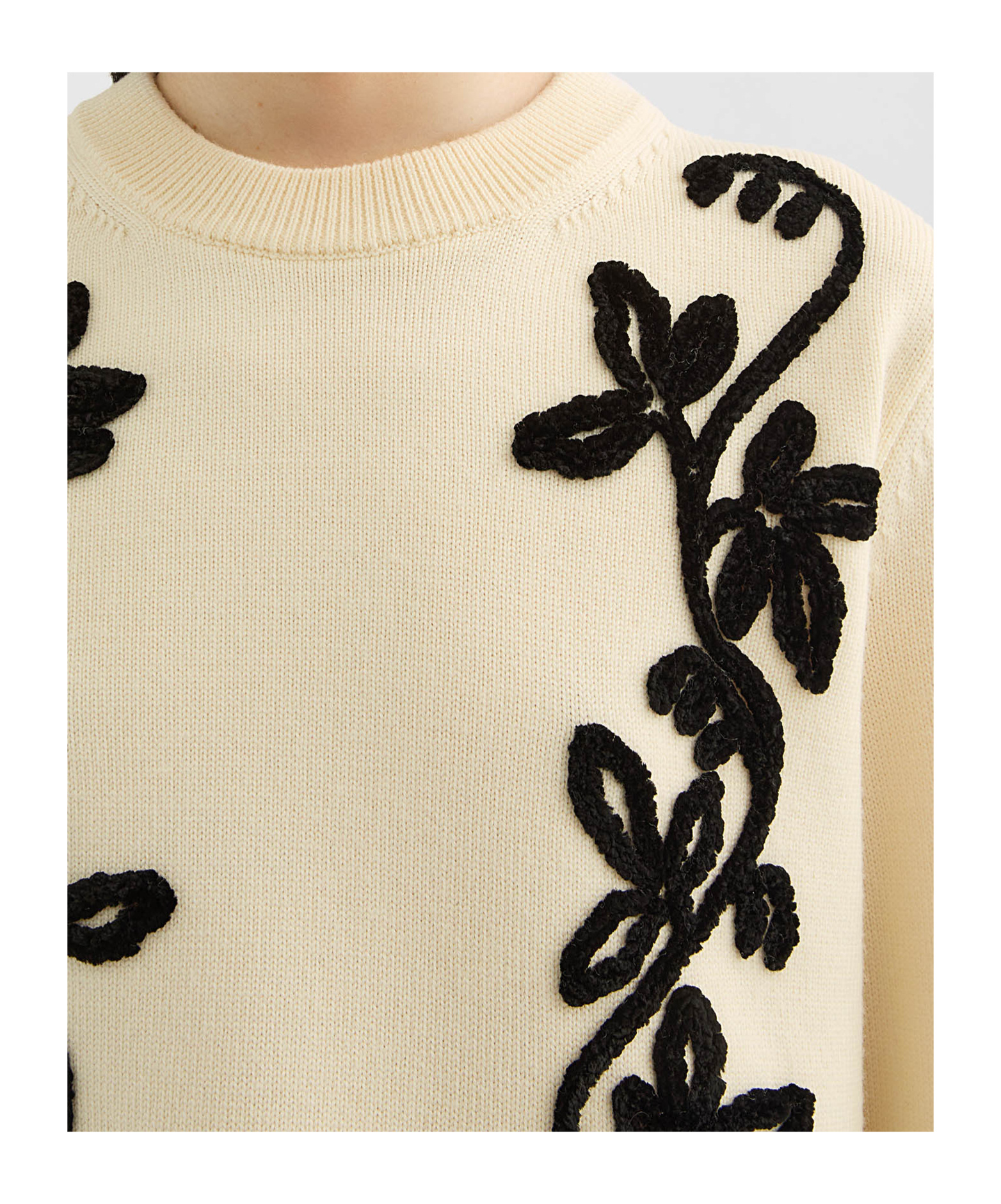 Shop Jil Sander Wool Embroiderd Sweater