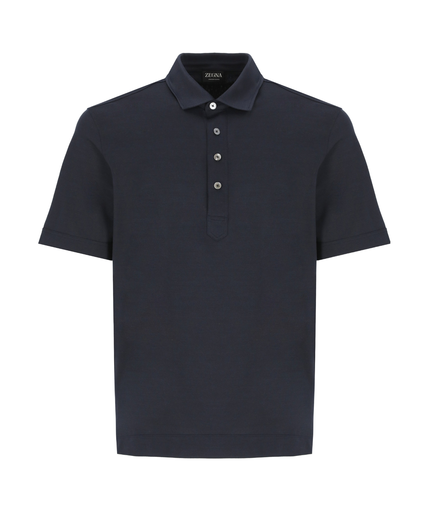 Shop Zegna Short-sleeved Polo Shirt In Black