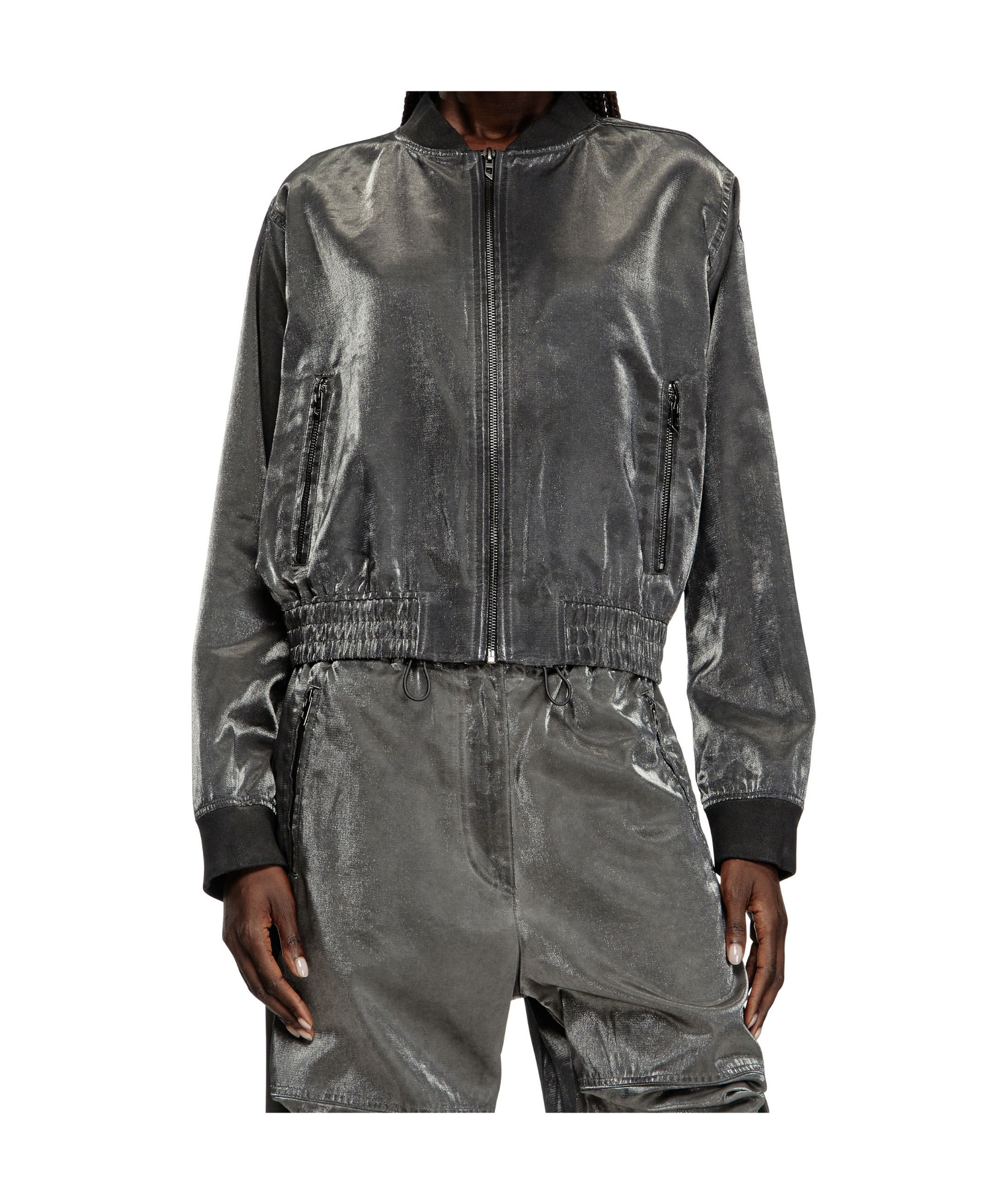 Diesel Host Bomber Jacket In Black