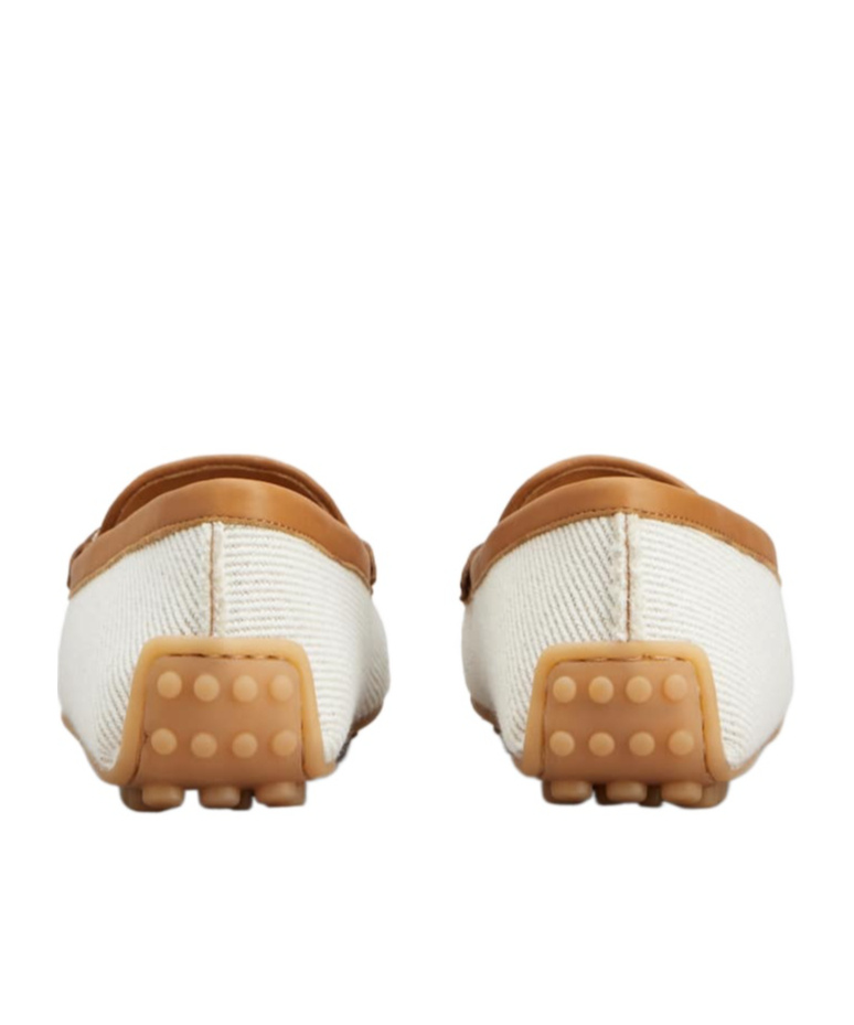 Tod's City Gommino Flat Driving Shoes In Nude
