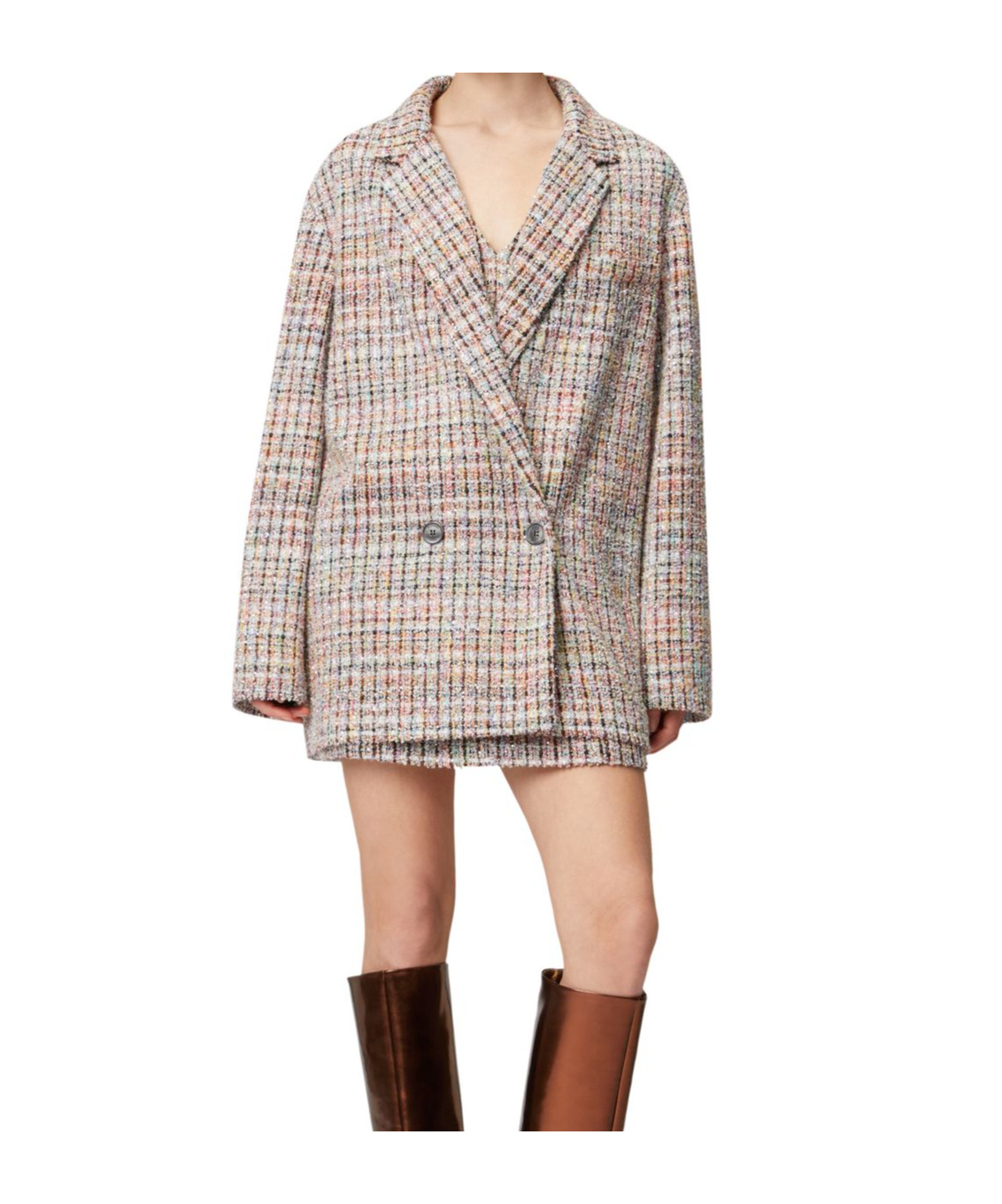 Missoni Lapel Long-sleeved Suit Jacket In Multicolor