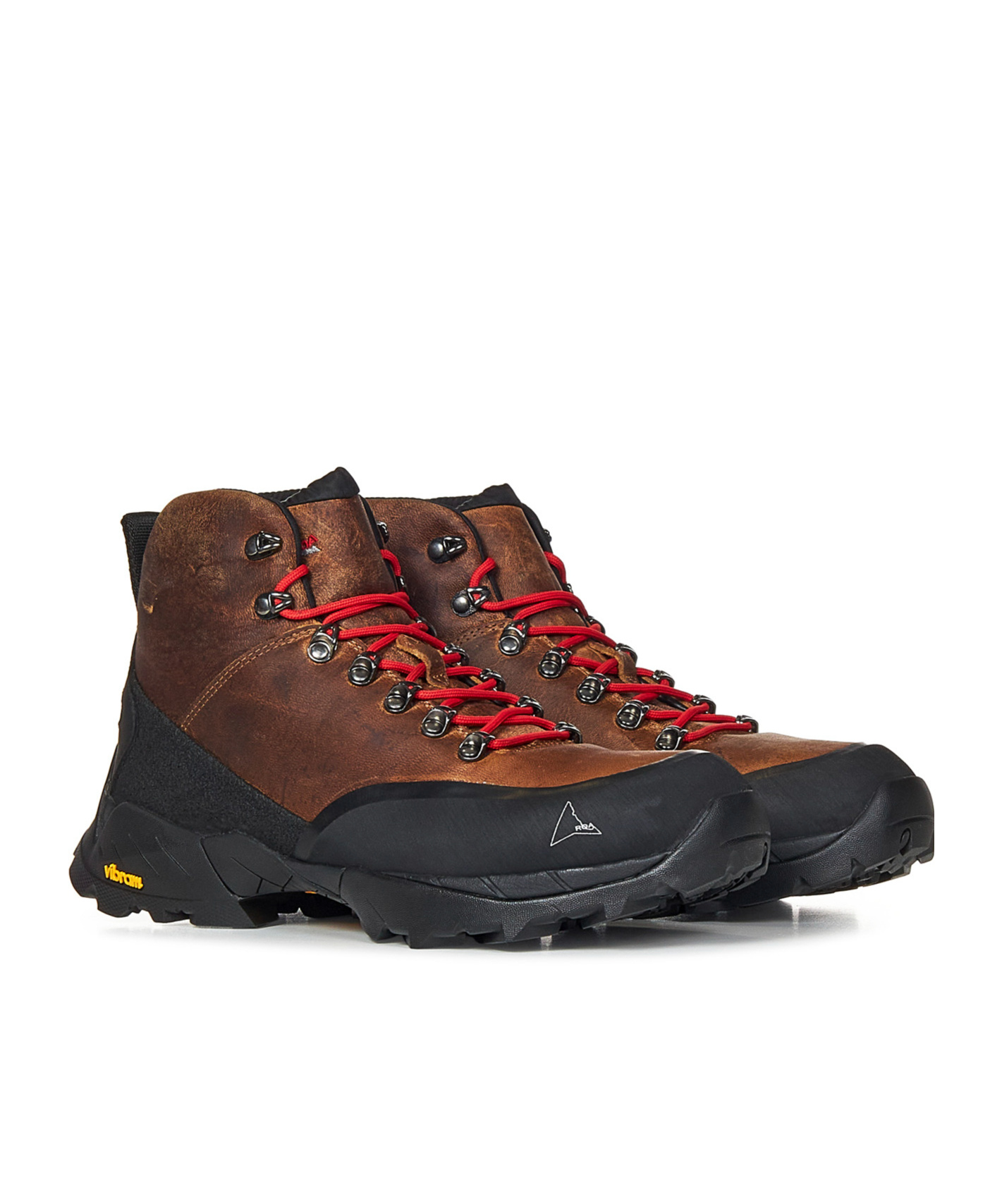 Roa Leather Andreas Ankle Boots With Vibram Sole In Black