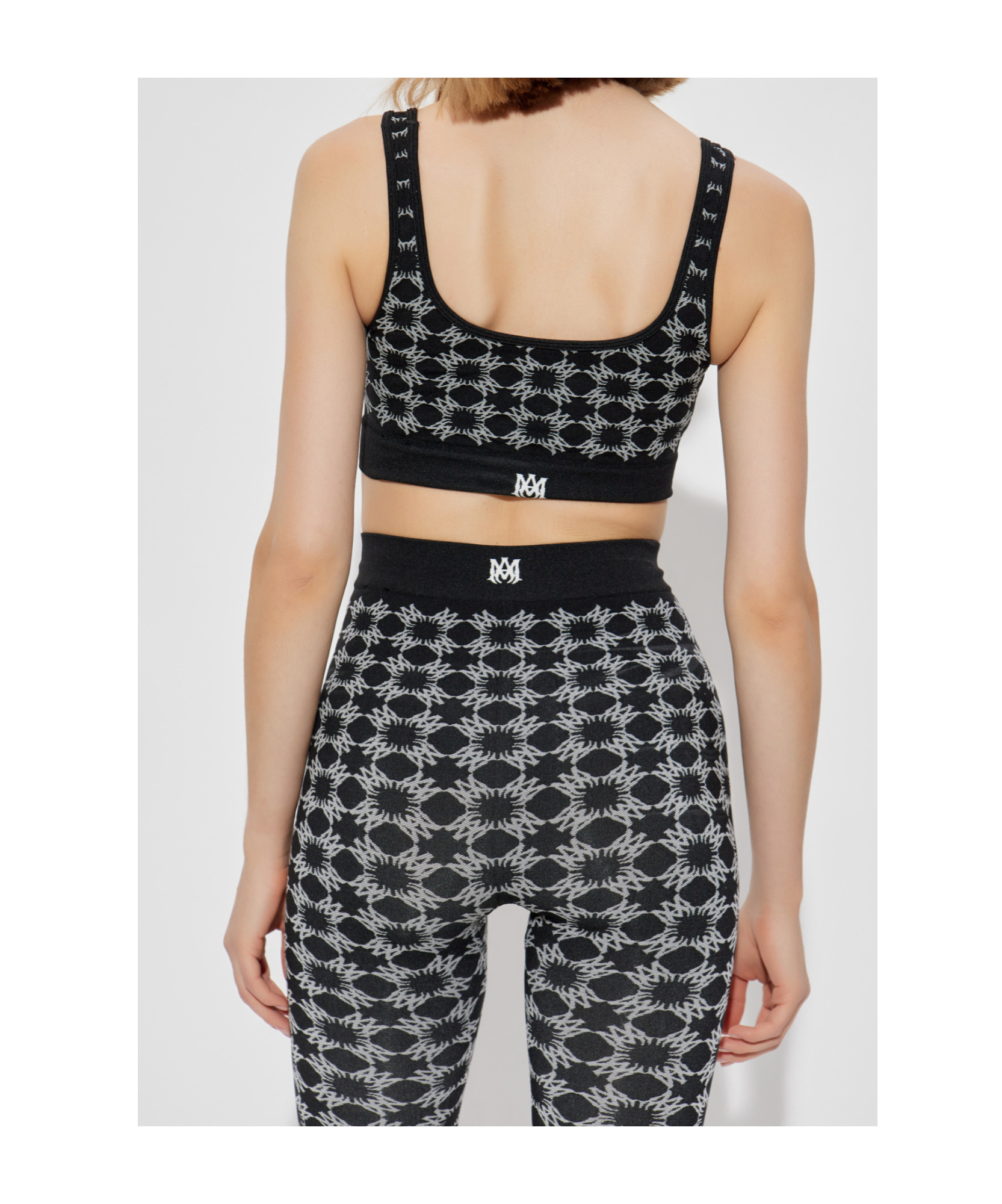 Amiri Black Ma Quad Seamless Sport Bra In Black