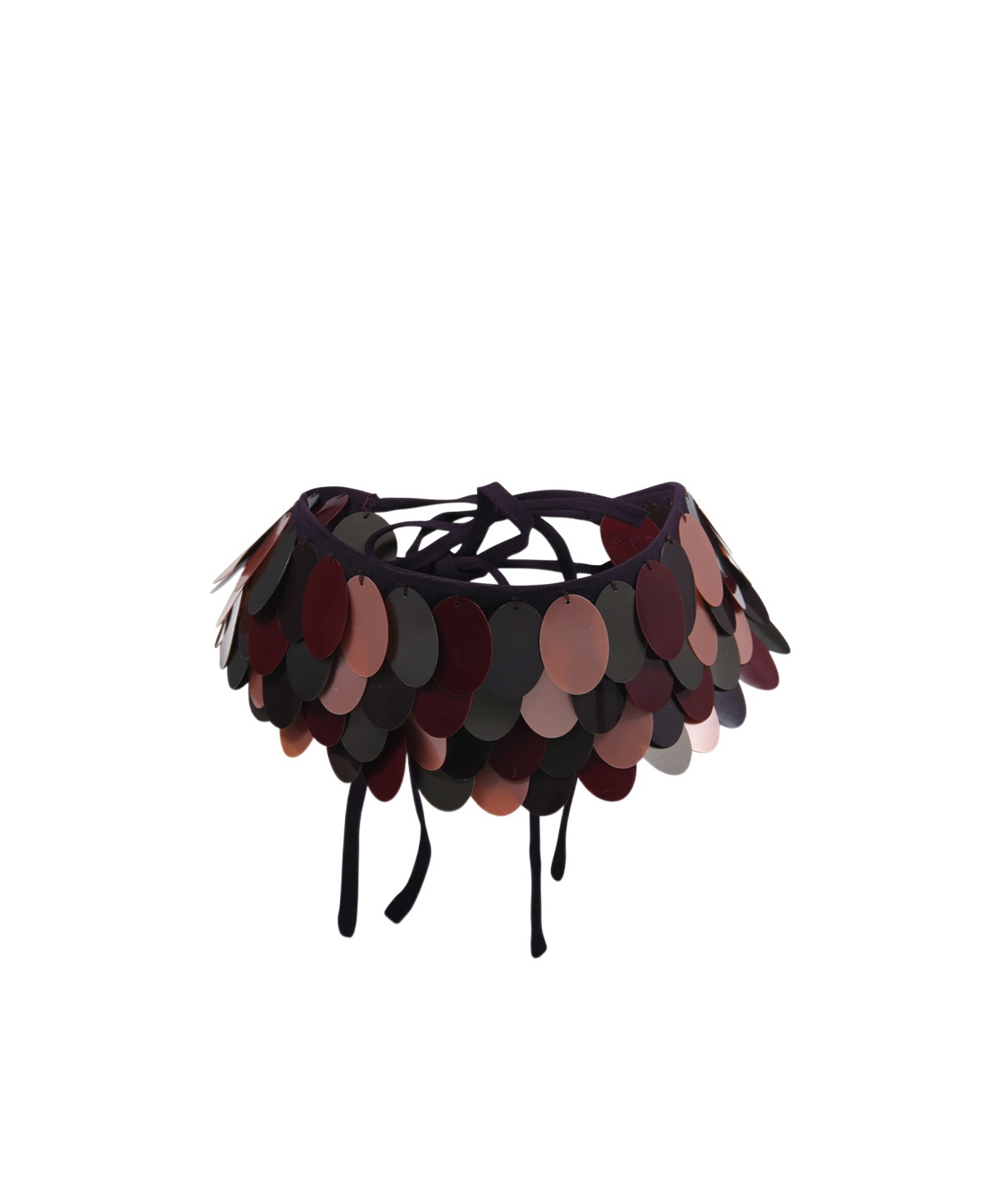 Dries Van Noten Gilbert Choker In Burgundy