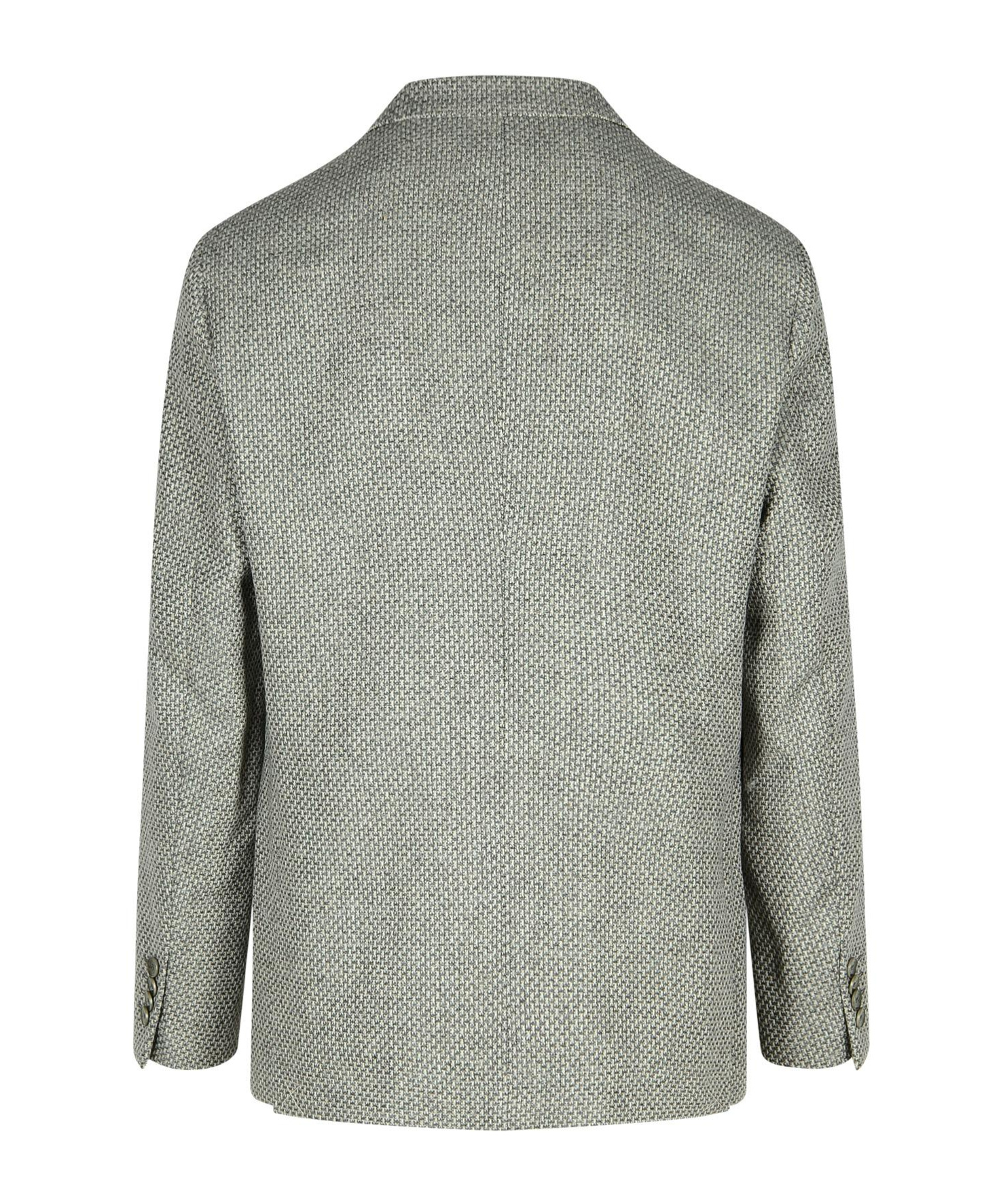 Etro 'roma' Grey Wool Blend Blazer In Gray