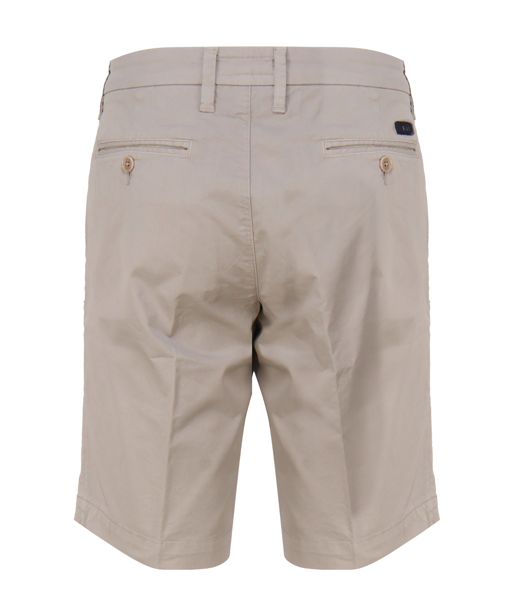 Fay Beige Stretch Cotton Shorts In Nude