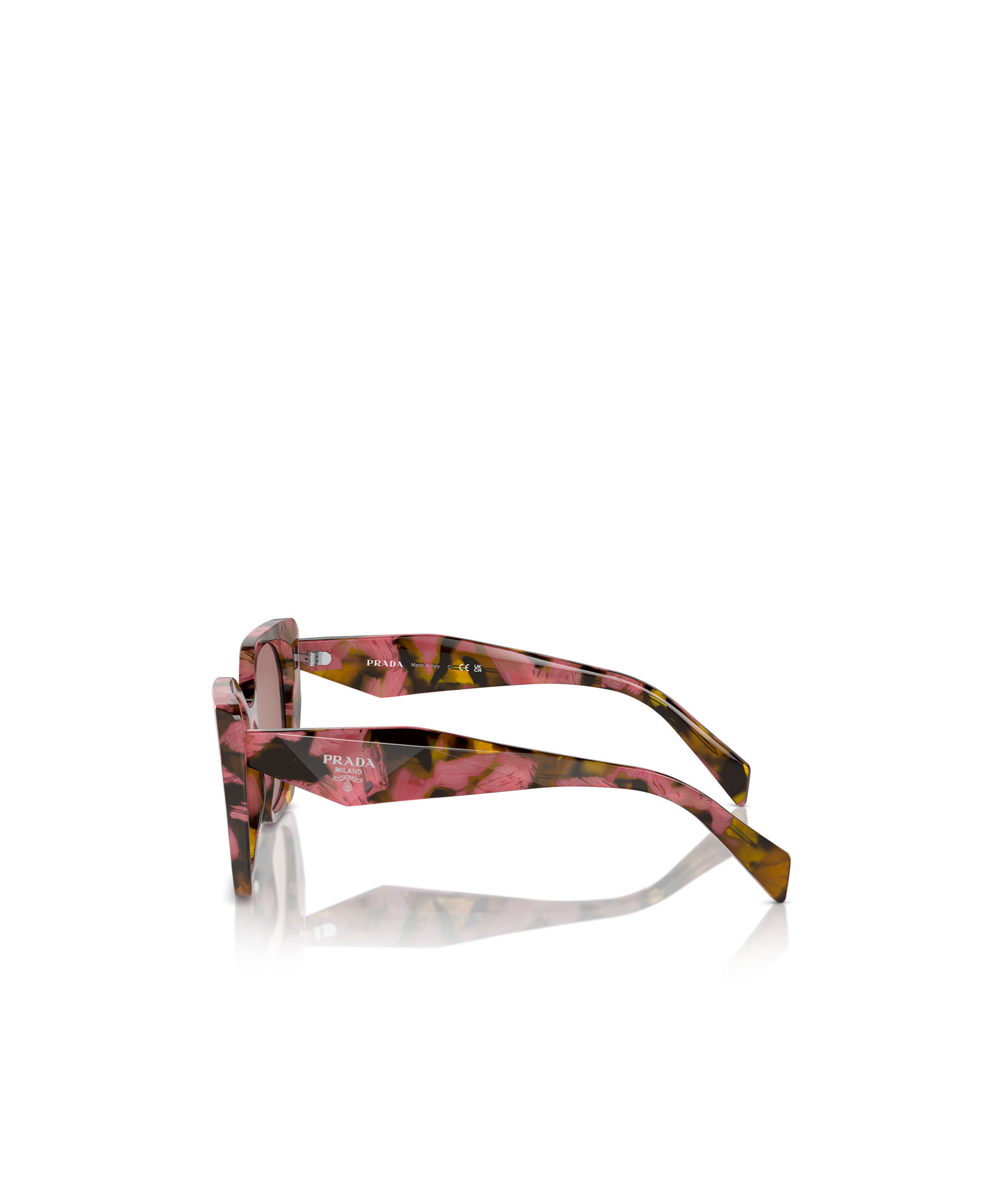 Shop Prada Eyewear Cat-eye Frame Sunglasses In Nude