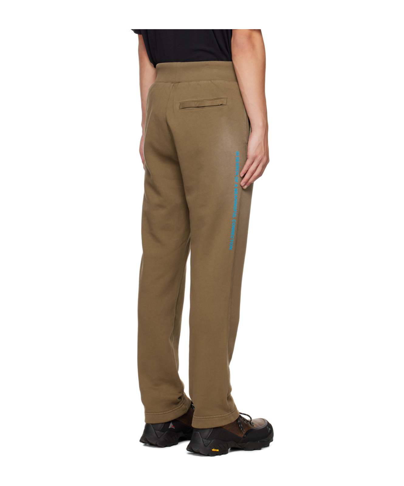 Alyx Logo Printed Casual Pants In Green