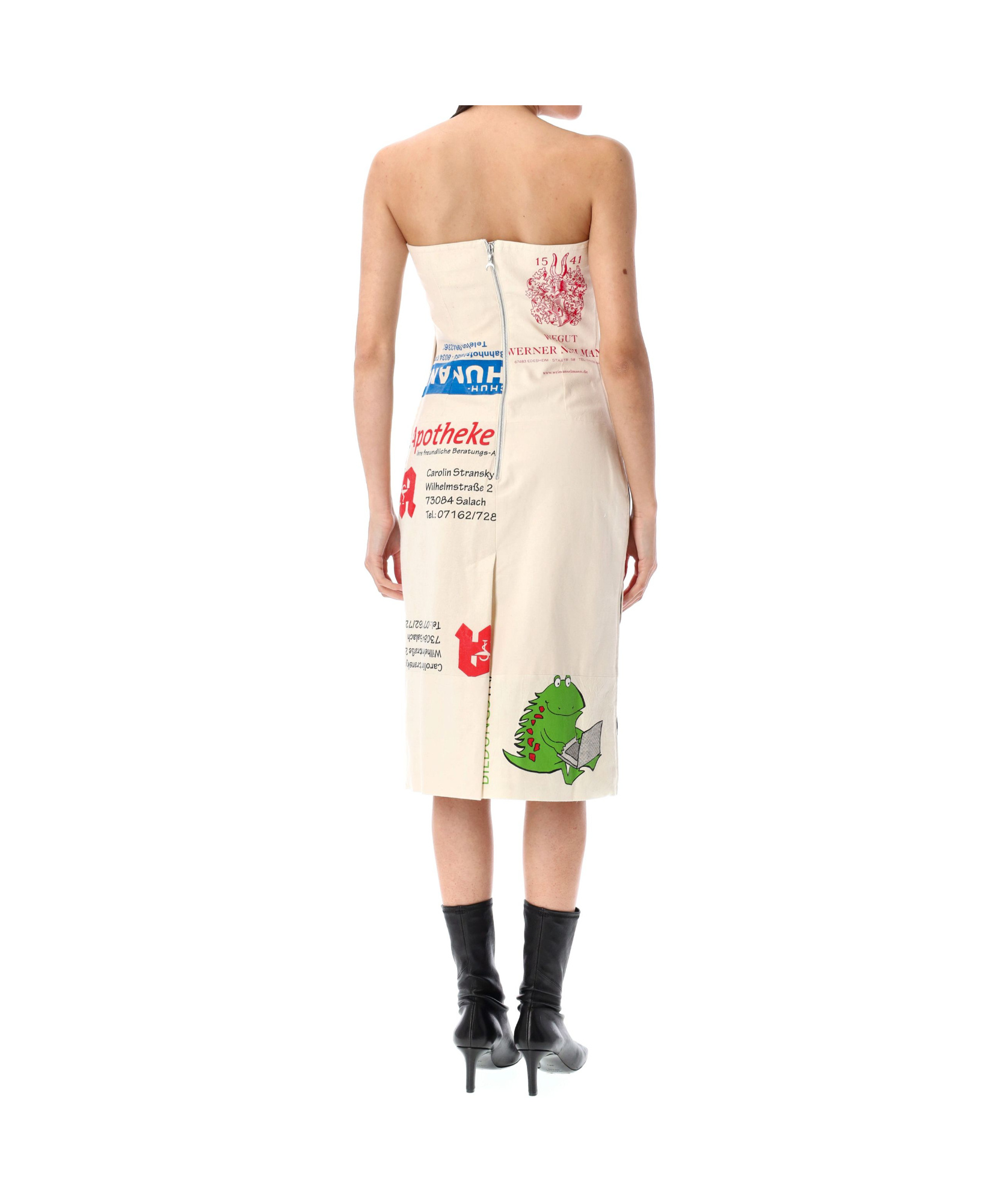 Marine Serre Tube Top Dress