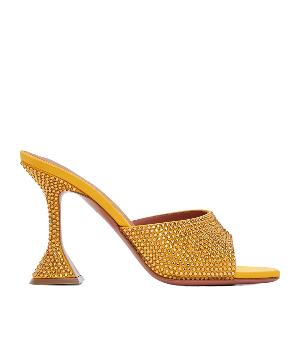 AMINA MUADDI LUPITA CRYSTAL CRYSTAL HIGH-HEELED SANDALS