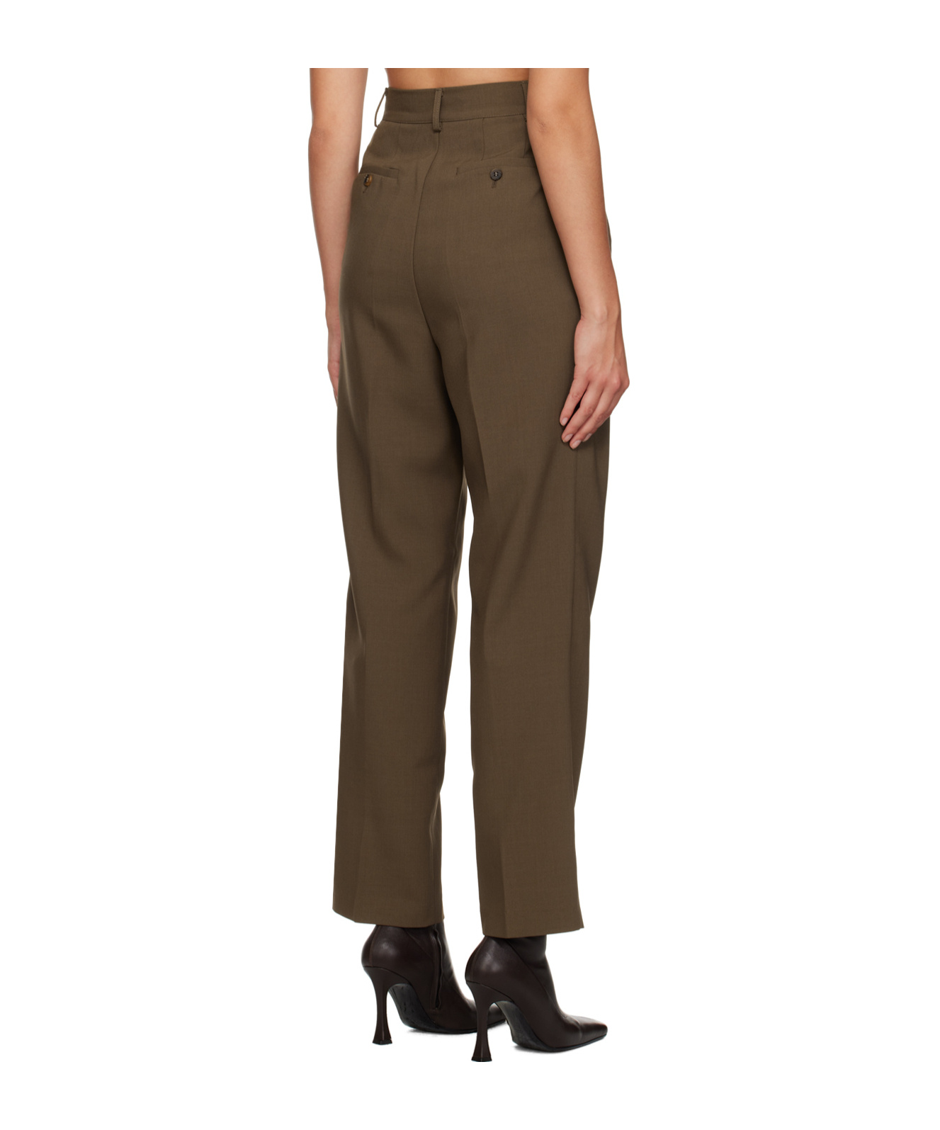 THE FRANKIE SHOP BEA WIDE-LEG TAILORED TROUSERS 