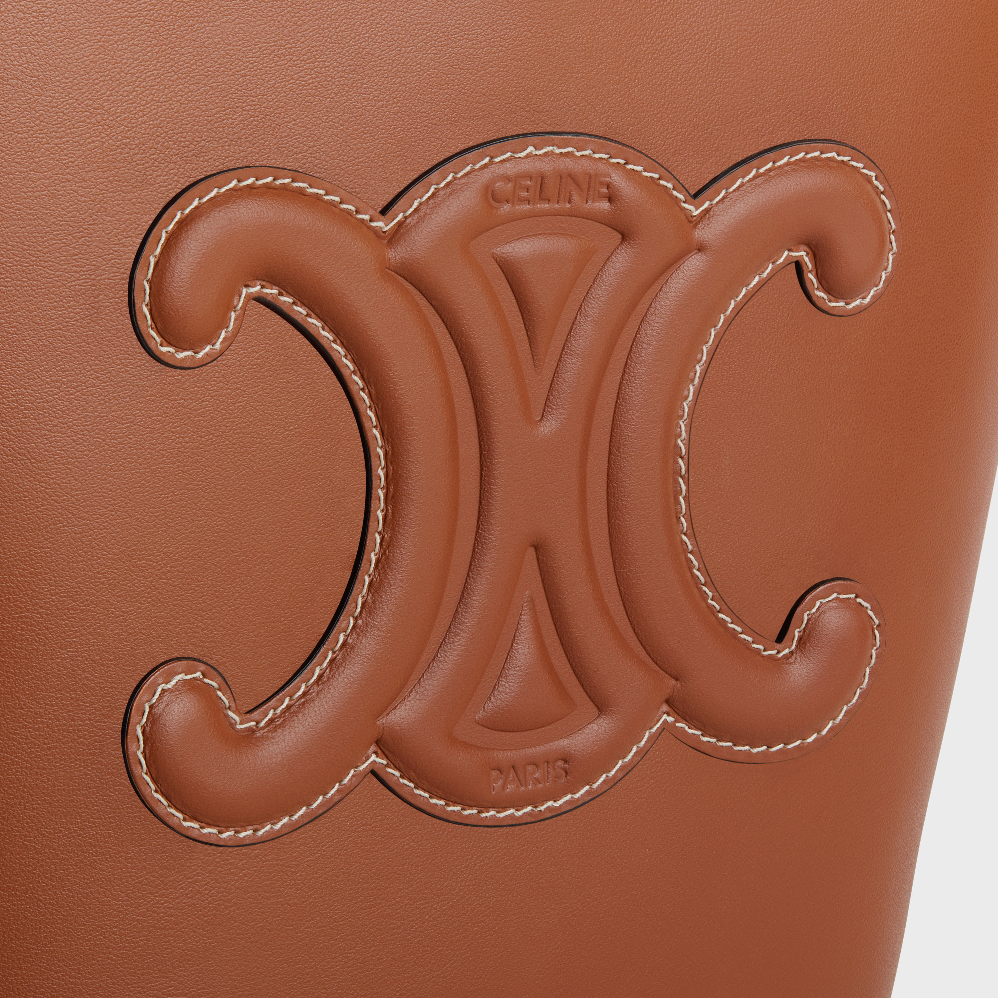 Celine Small Bucket Cuir Triomphe In Smooth Calfskin In Brown