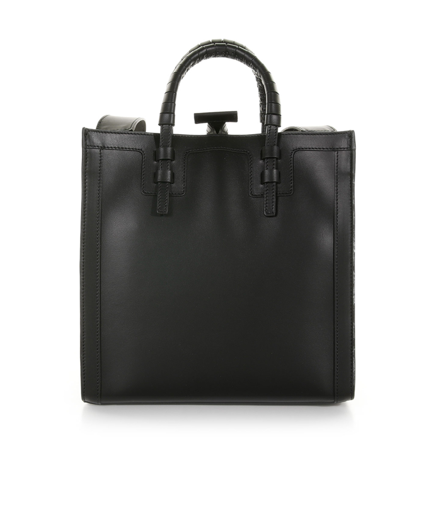 Casadei Beauriva Logo-patch Shopper Bag In Black