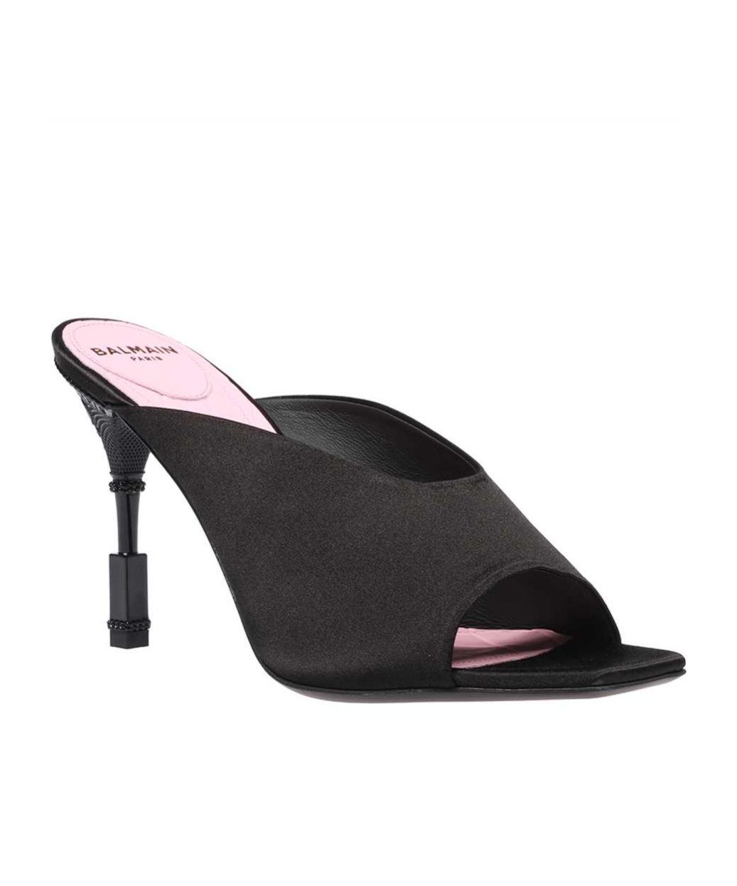 Balmain Open-toed High-heeled Sandals In Black