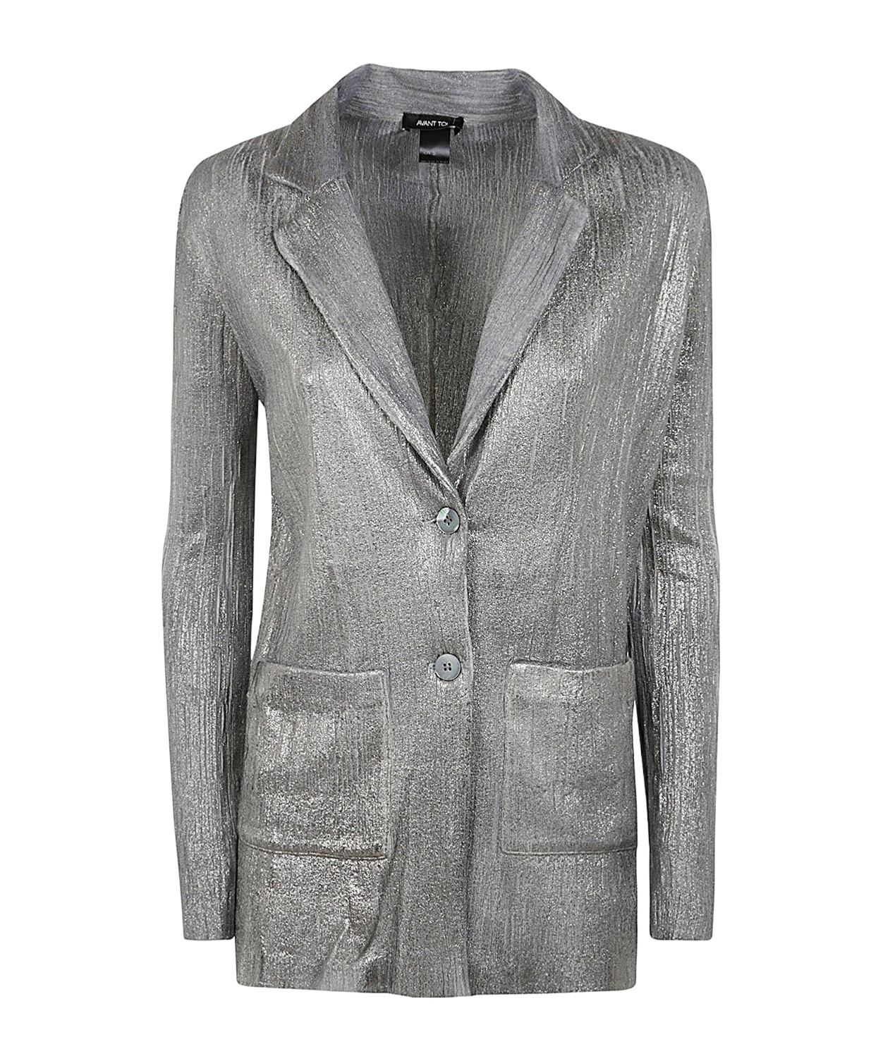 Avant Toi Wrinkled Stich Rever Jacket With Lamination Clothing In Gray