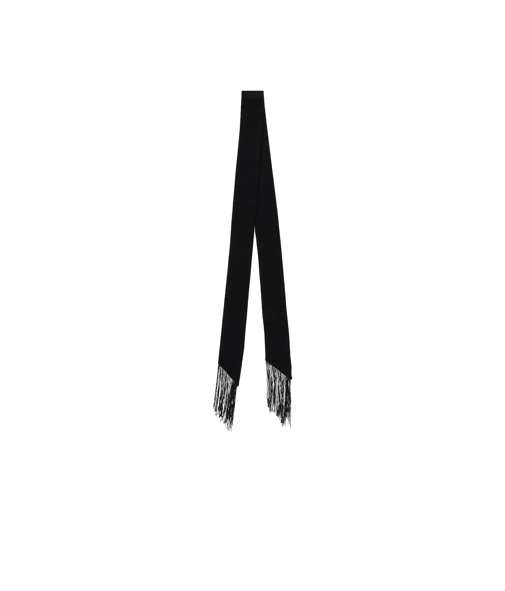 Shop Mm6 Maison Margiela Silk Scarf In Black