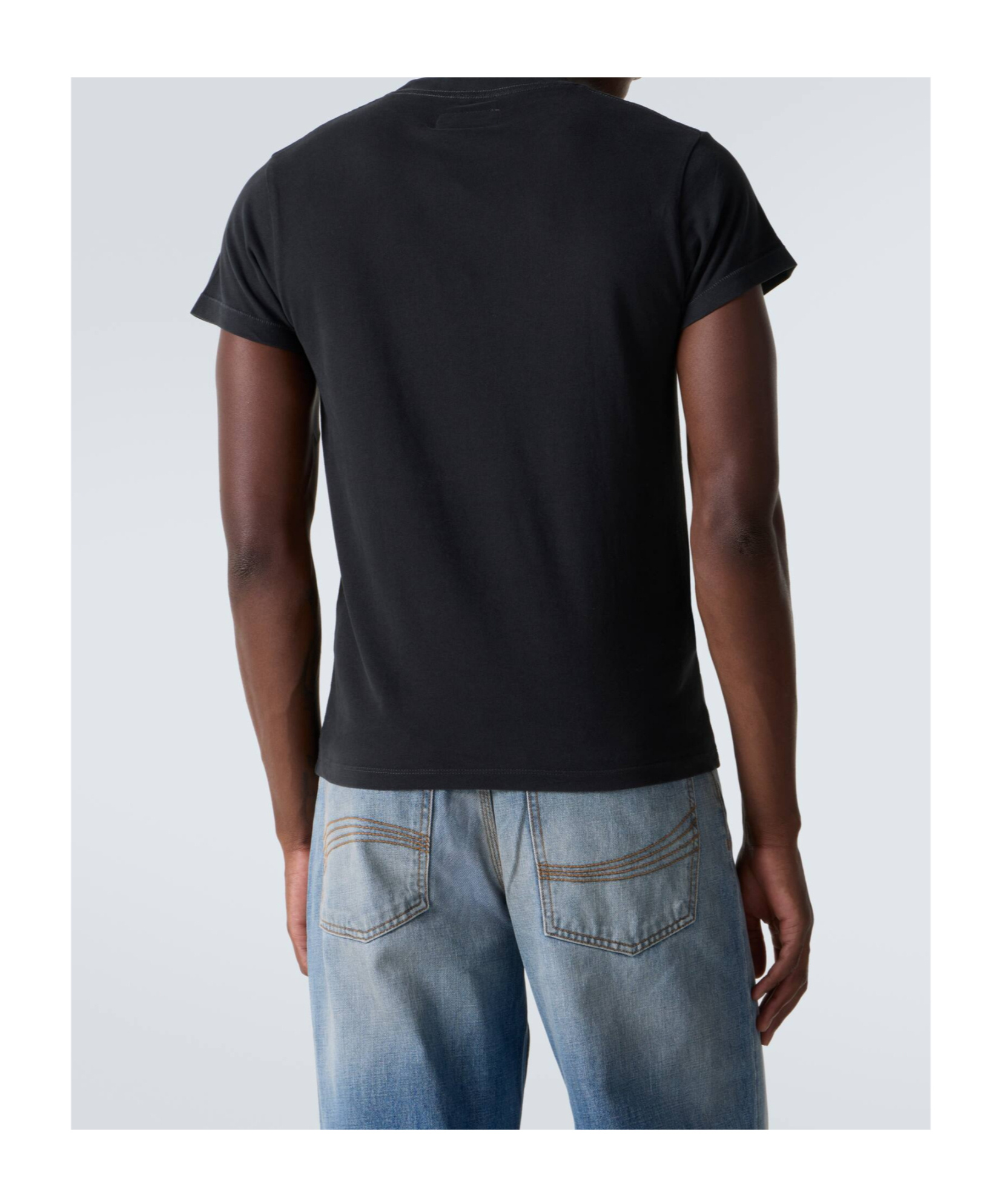 Erl Verziertes T-shirt Aus Baumwoll-jersey In Black