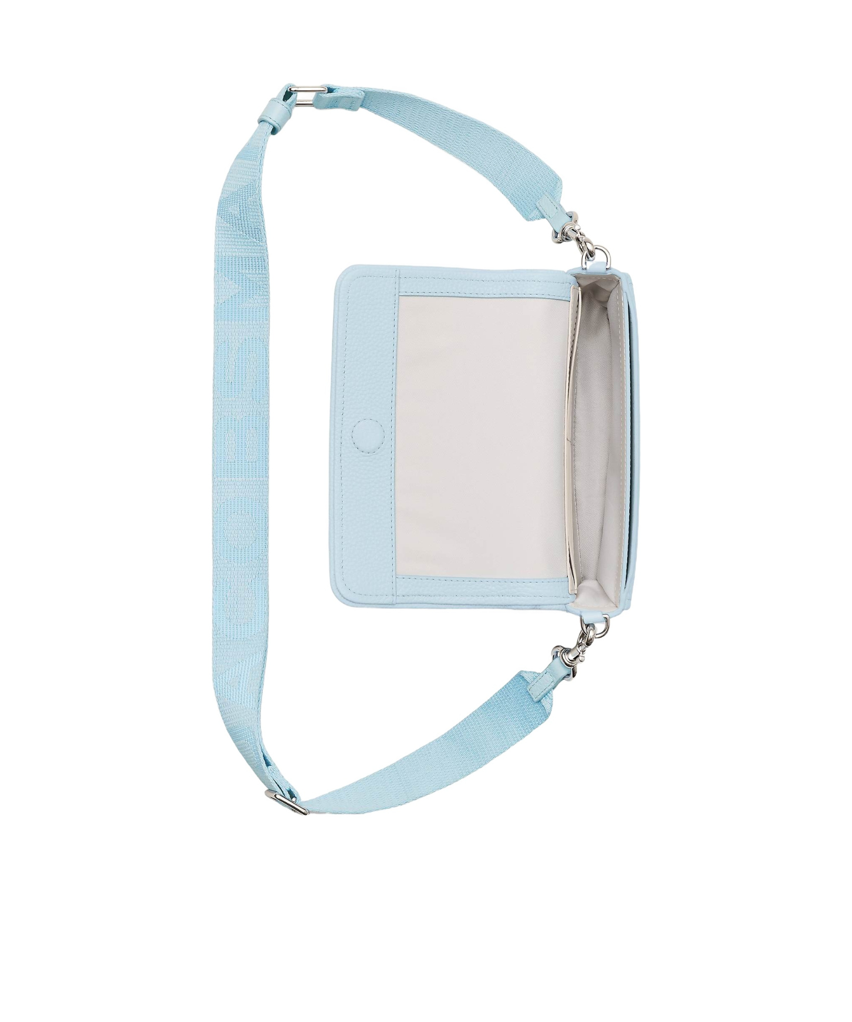 Marc Jacobs Light Blue The Leather Mini Shoulder Bag In Blue