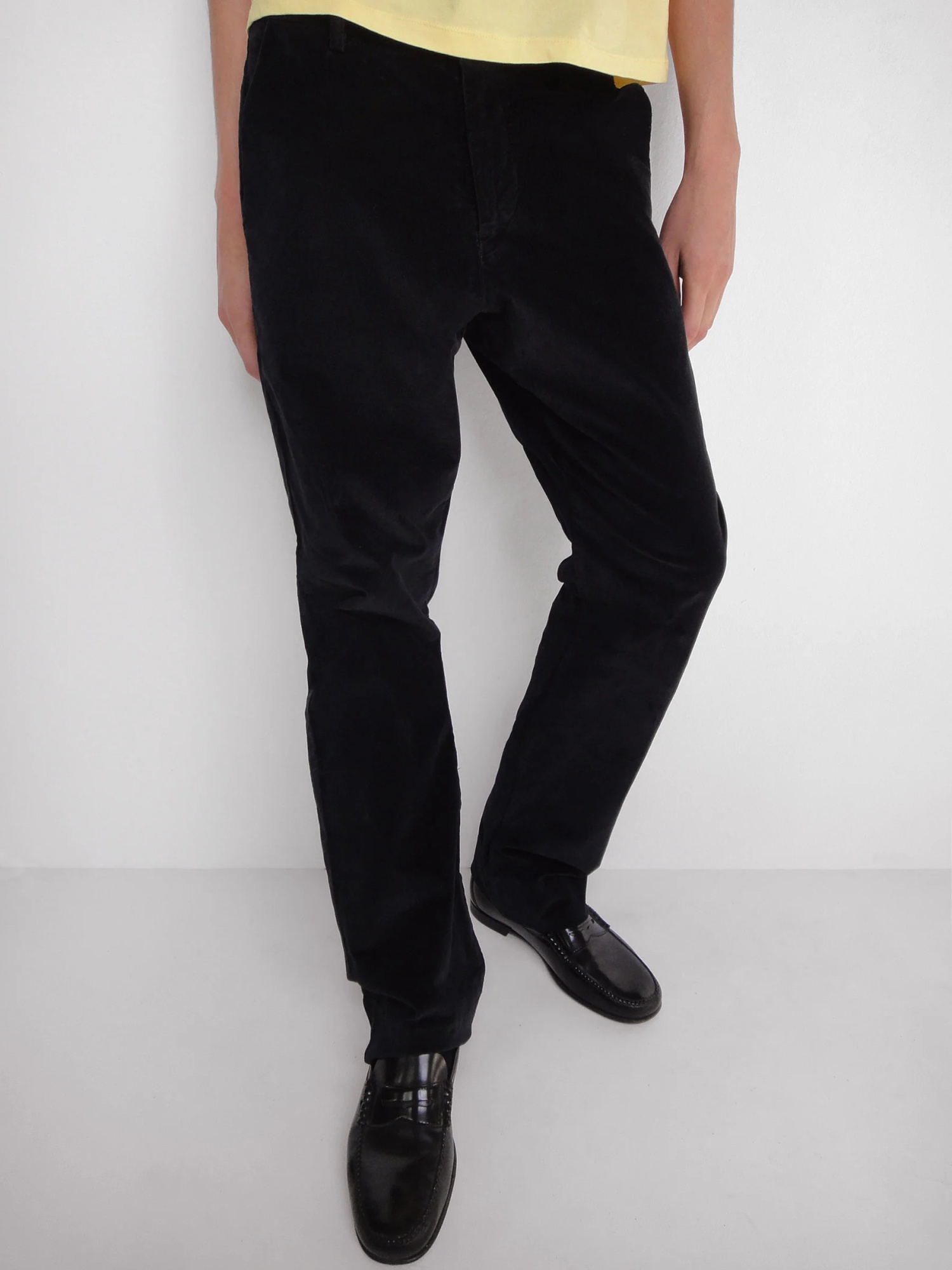 Gimaguas Rene Corduroy Straight-leg Trousers In Black