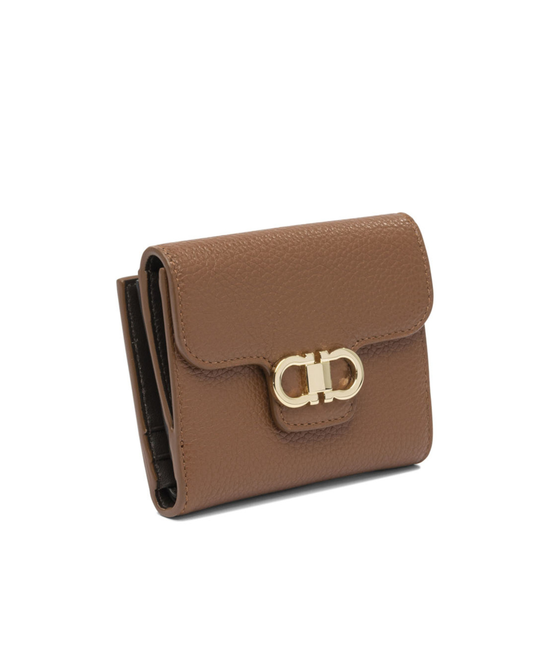 Ferragamo Compact Leather Wallets And Cardholders In Brown