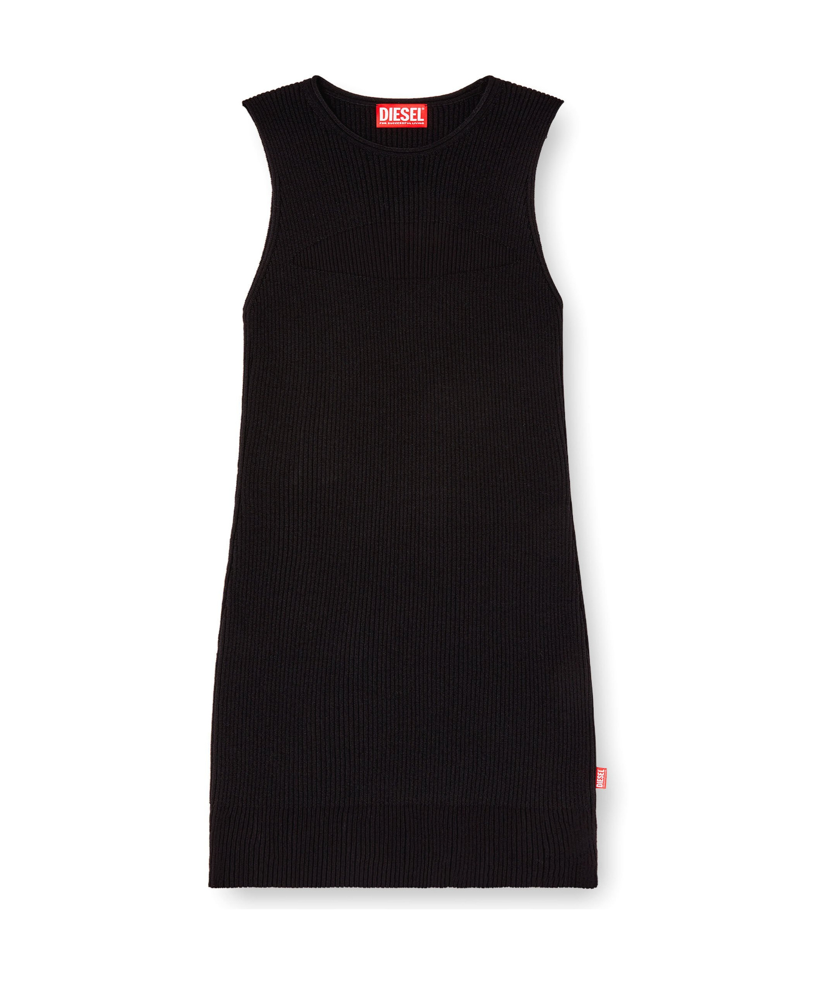 DIESEL ROUND COLLAR SLEEVELESS DRESS 