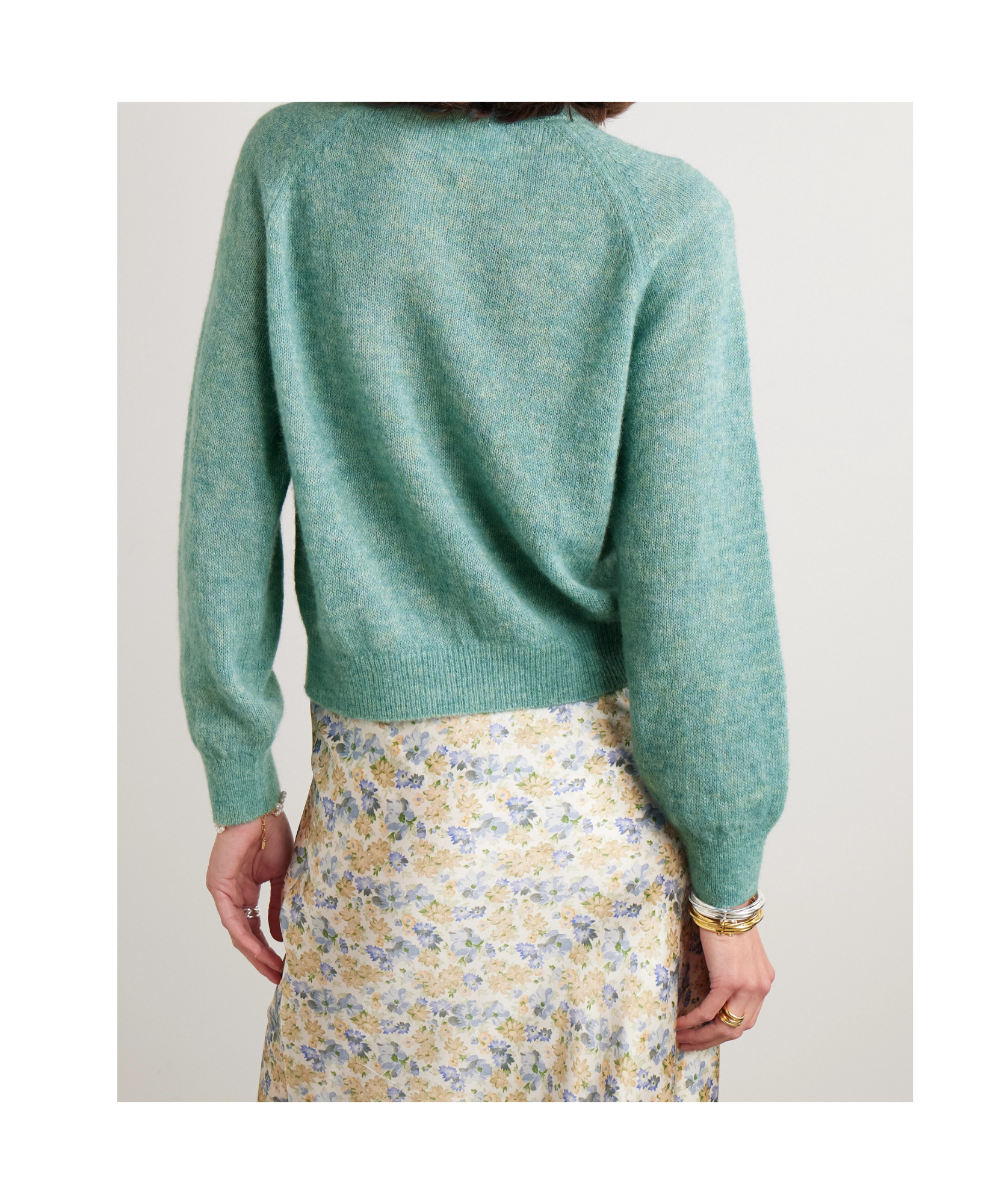 Doen Long-sleeved Cardigan In Green