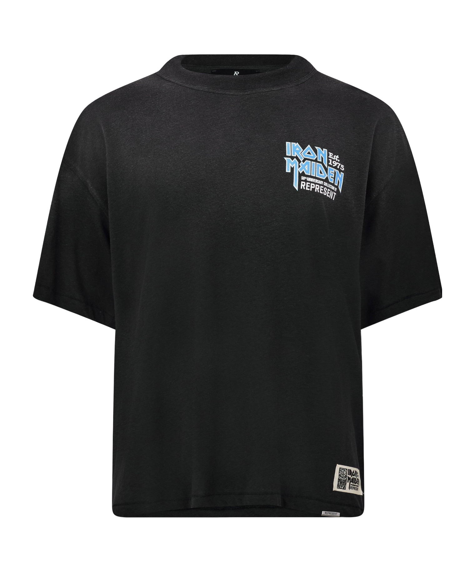 Represent Minimalist Structured Tshirt In Blue